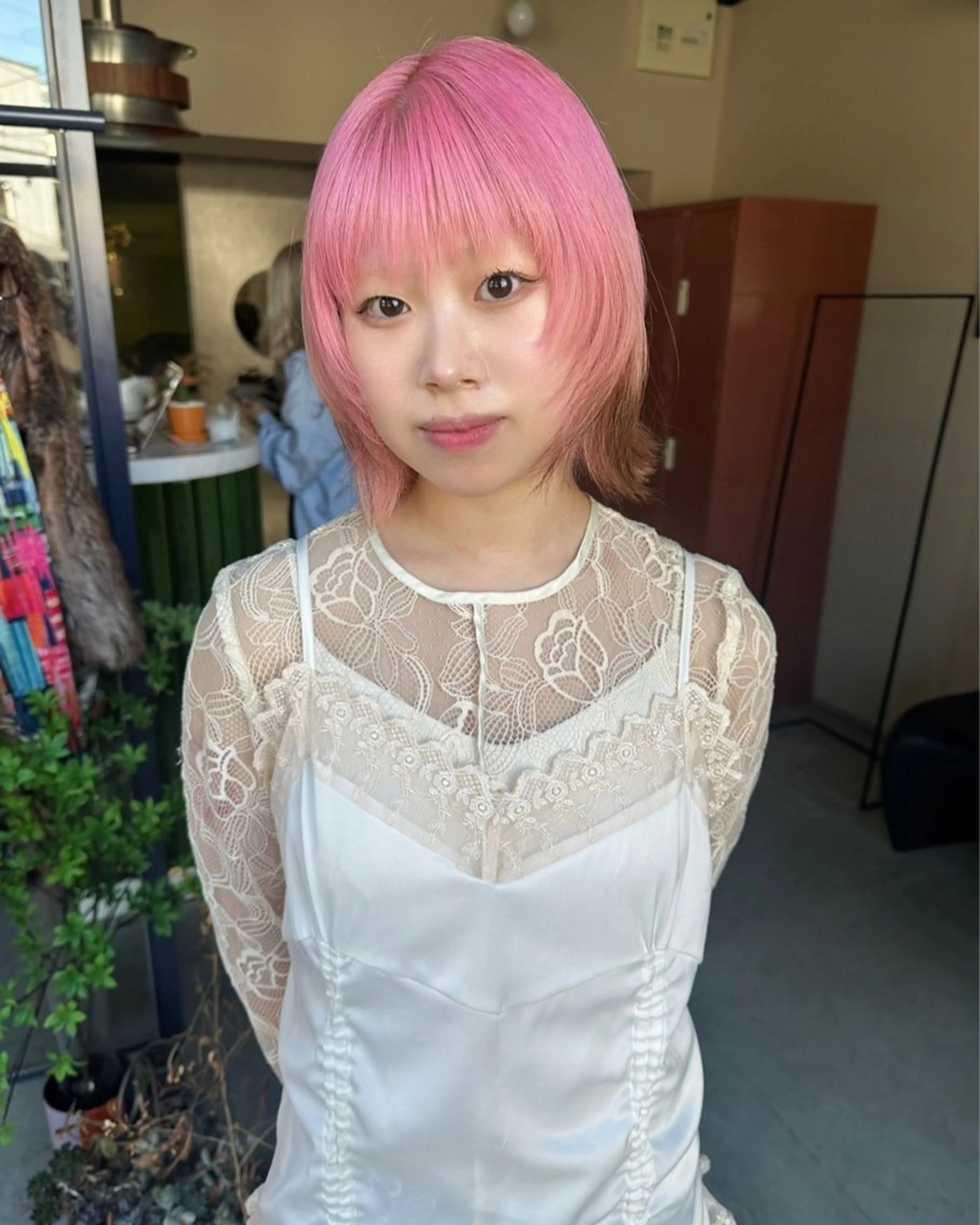 ショート カラー ナチュラル・ハイトー ン🏆HINOKIのヘアスタイル