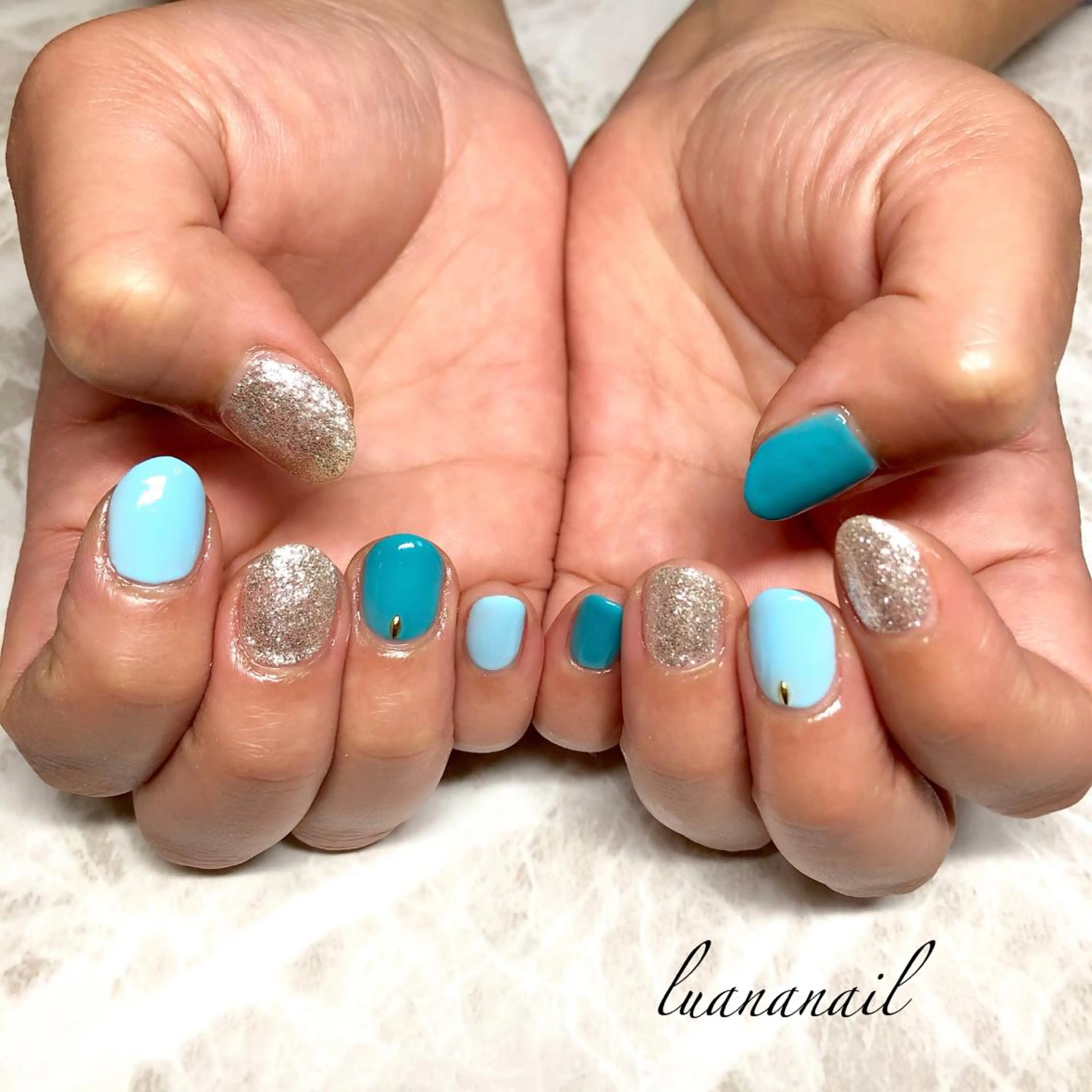 ネイル ラメ(グリッター) luana nailのネイルデザイン