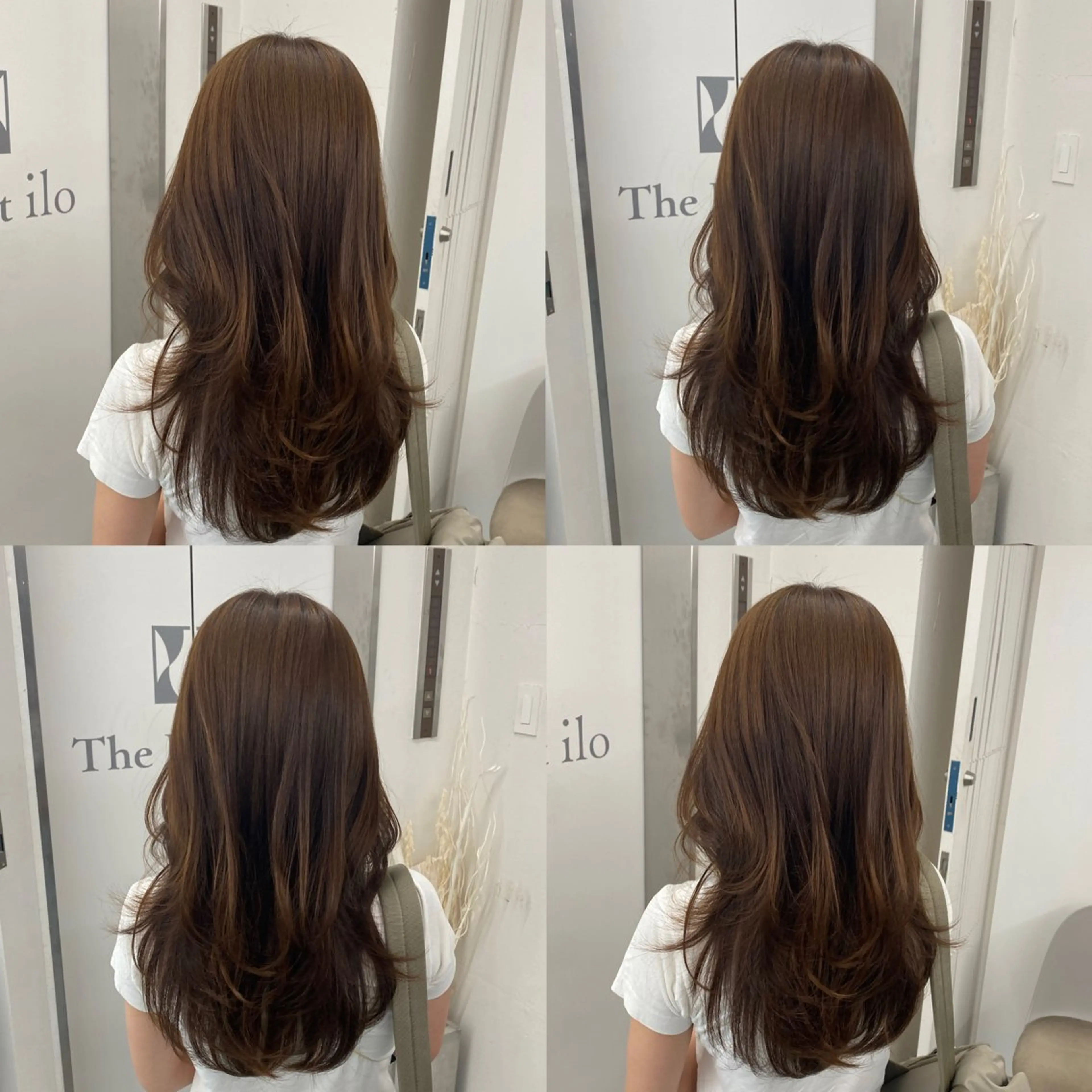 ロング カラー くびれヘア 韓国風ヘア レイヤーカット カット ヘアカラー トリートメント トレンド大人韓国風 shinoのヘアスタイル