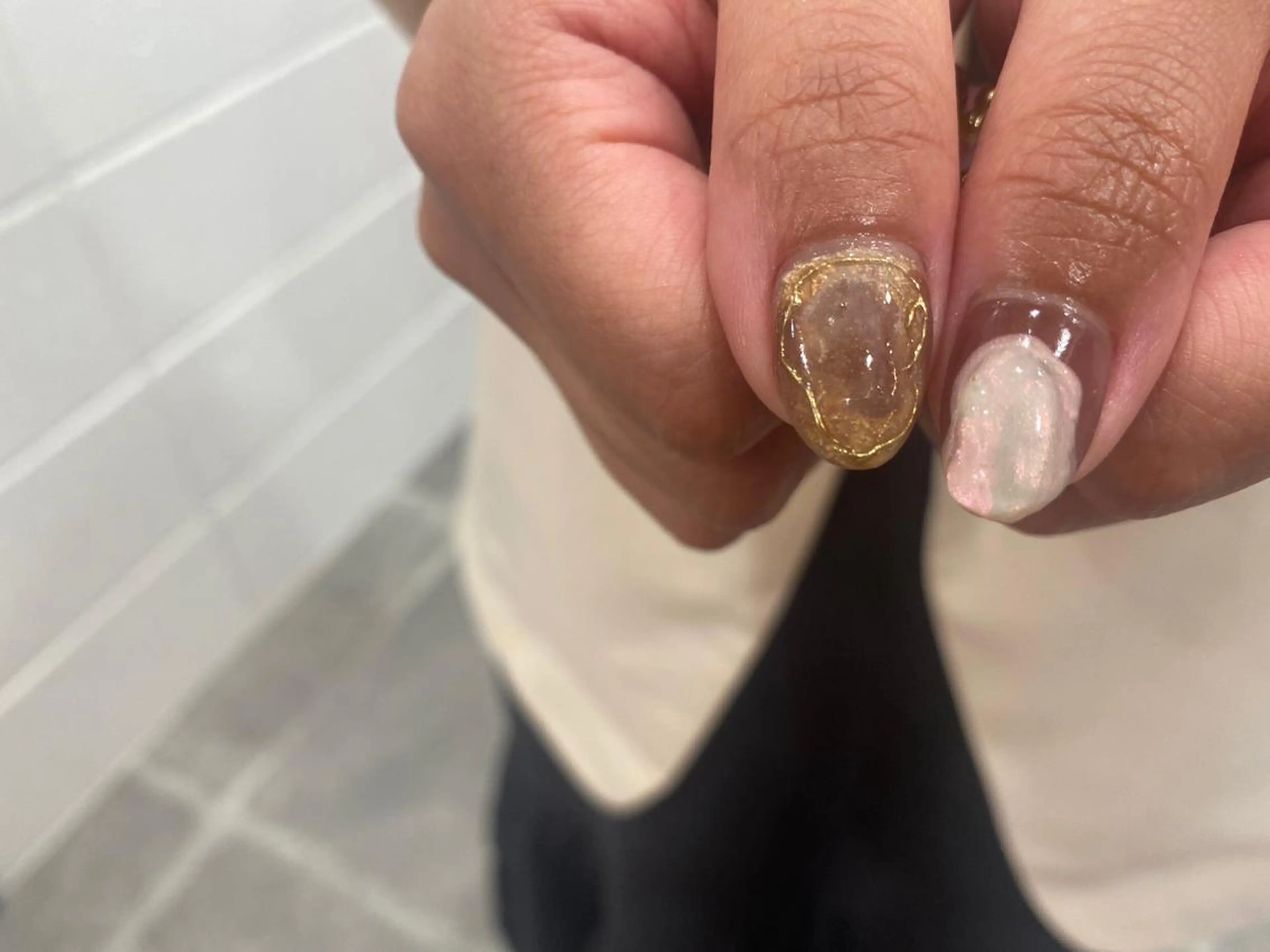 ネイル ハンドネイル NINEnami ニュアンスネイルのネイルデザイン