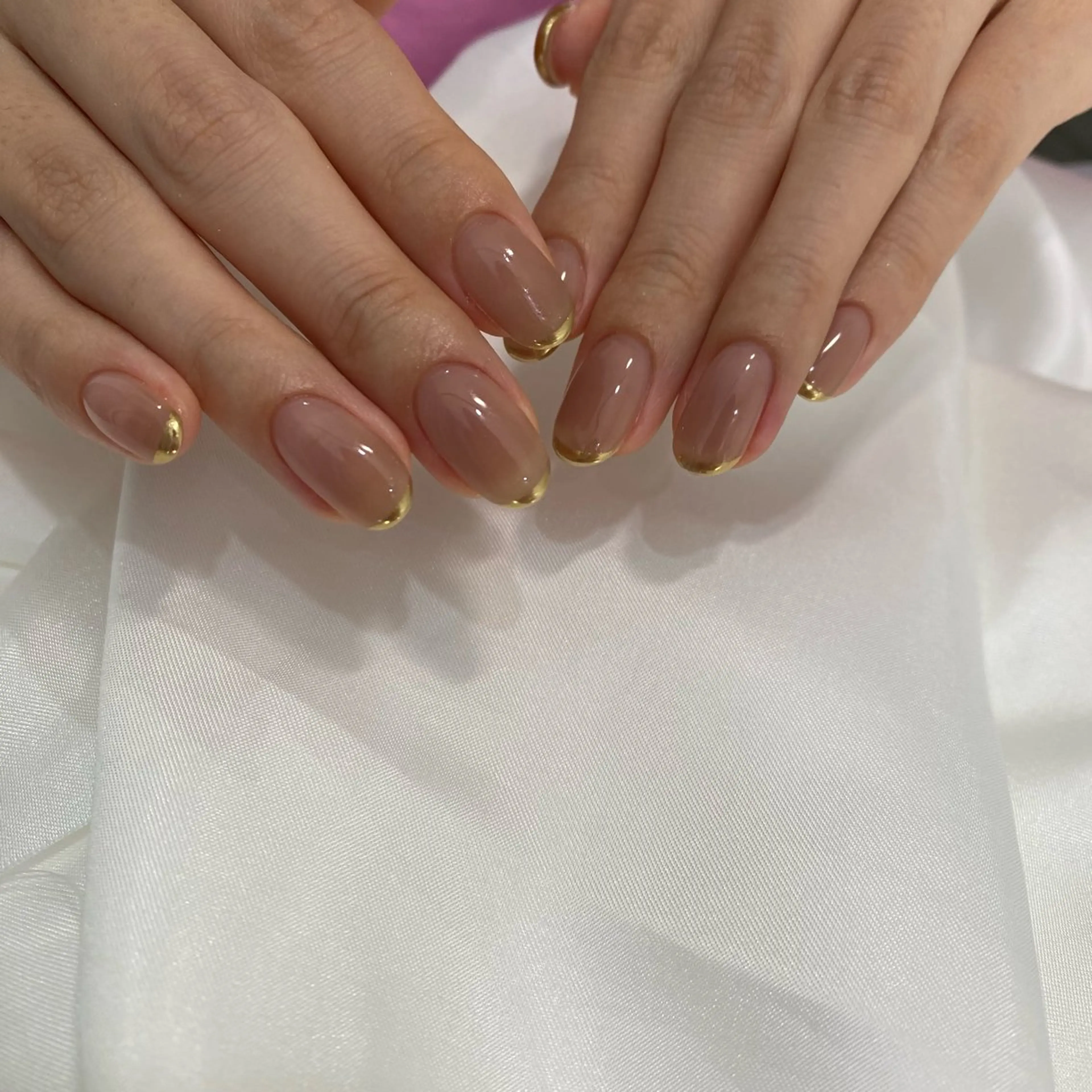 ネイル フレンチネイル ゴールド Limie by May's ciel所属・okuda nanaのその他イメージ