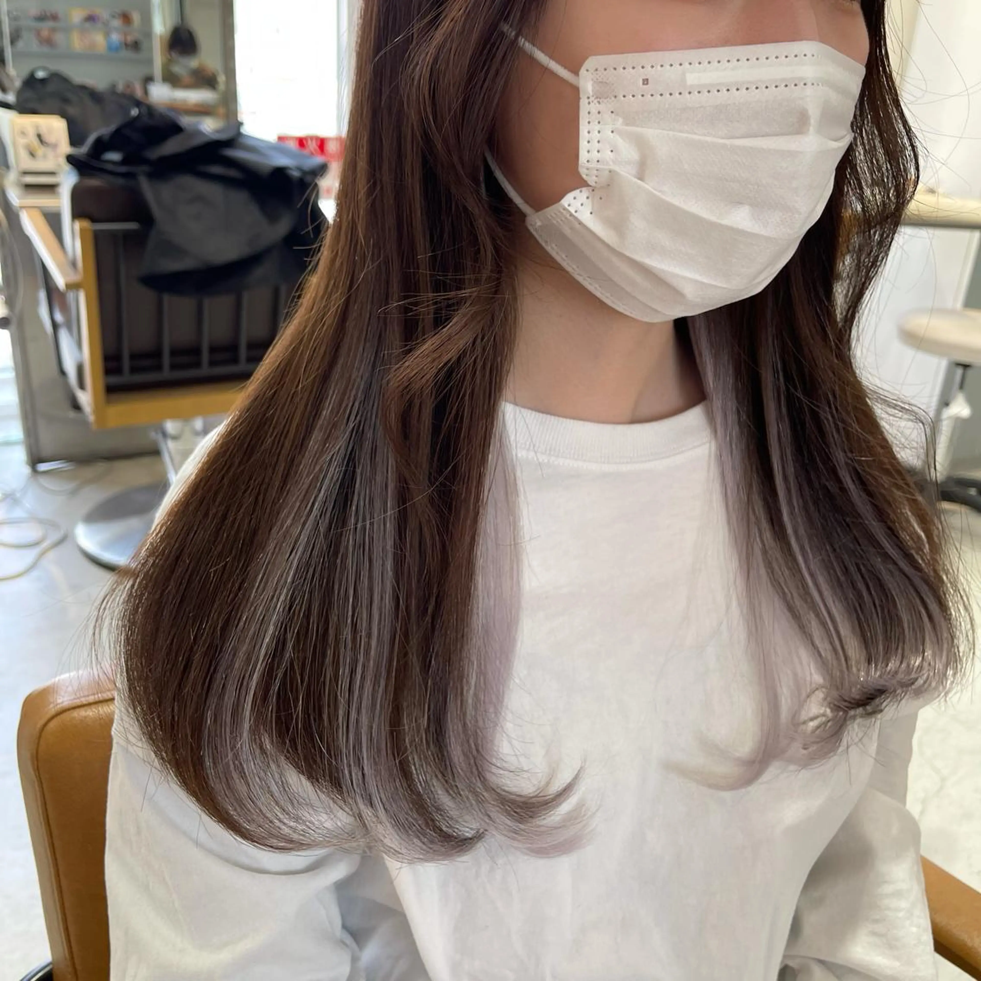 ロング カラー エクステ lunty miichiのヘアスタイル