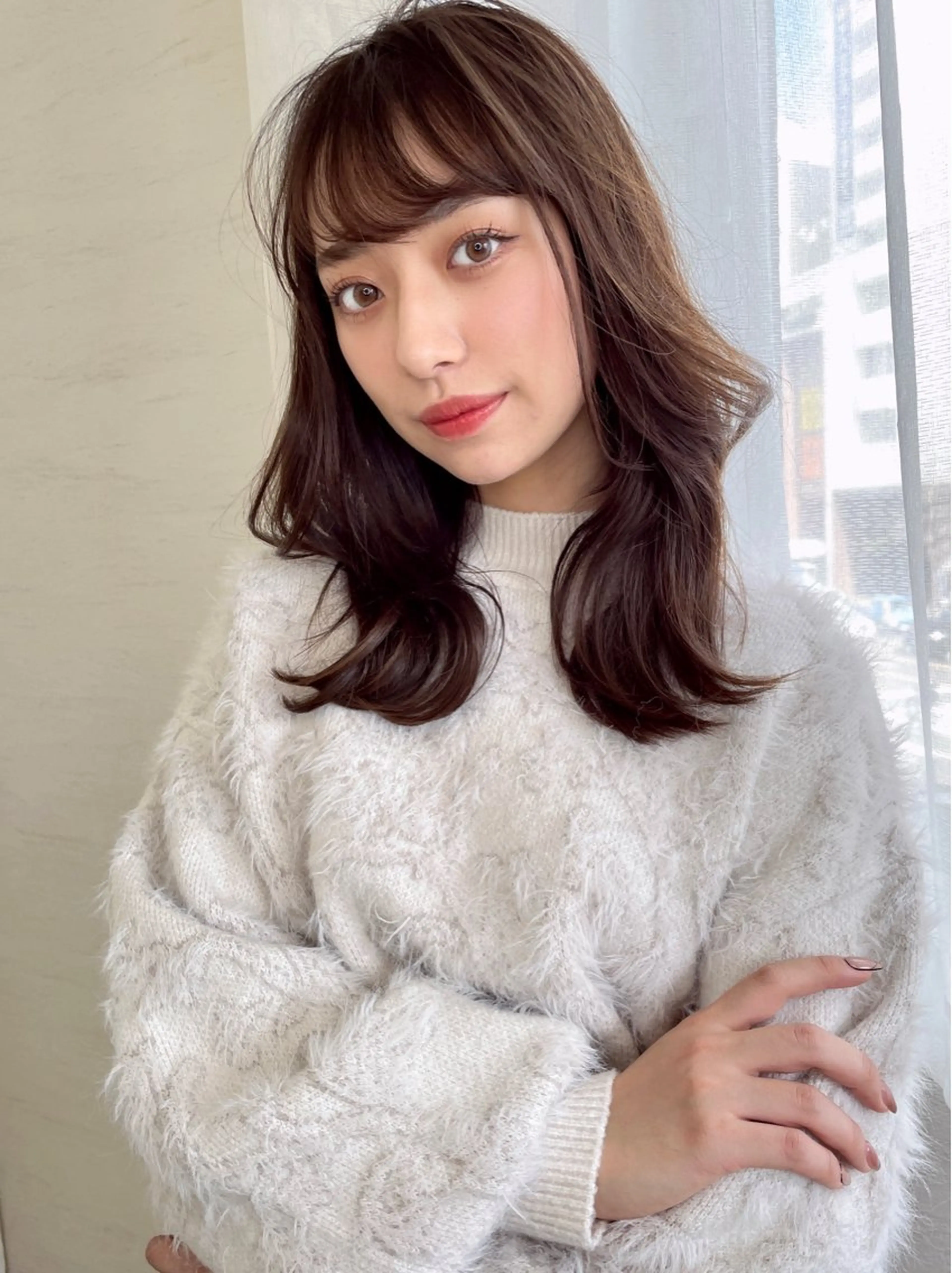 セミロング くびれヘア レイヤーカット MAHORA所属・DAIKI ダイキのヘアスタイル
