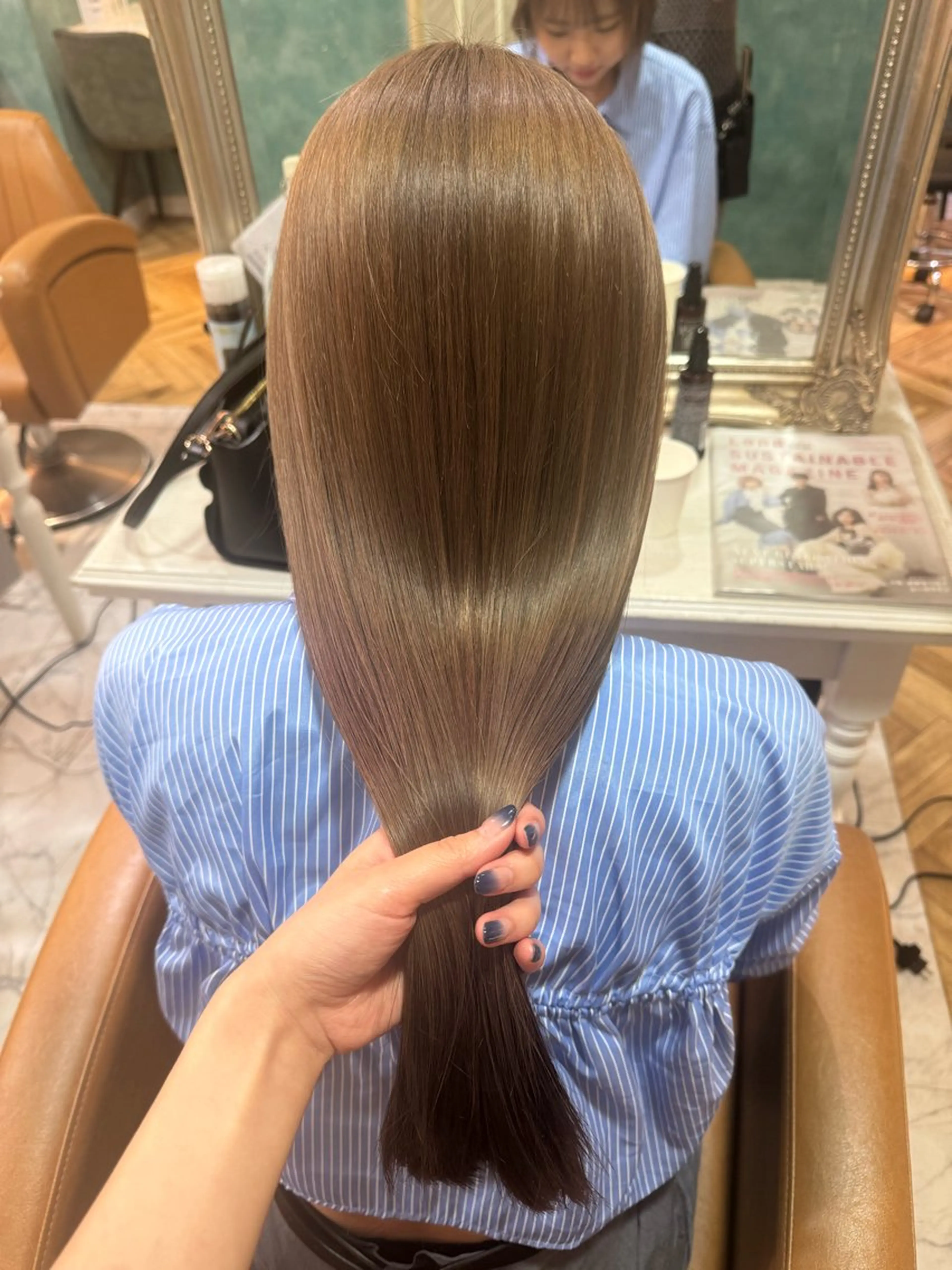 ロング カラー パーマ/ボブ /しなる🌷のヘアスタイル