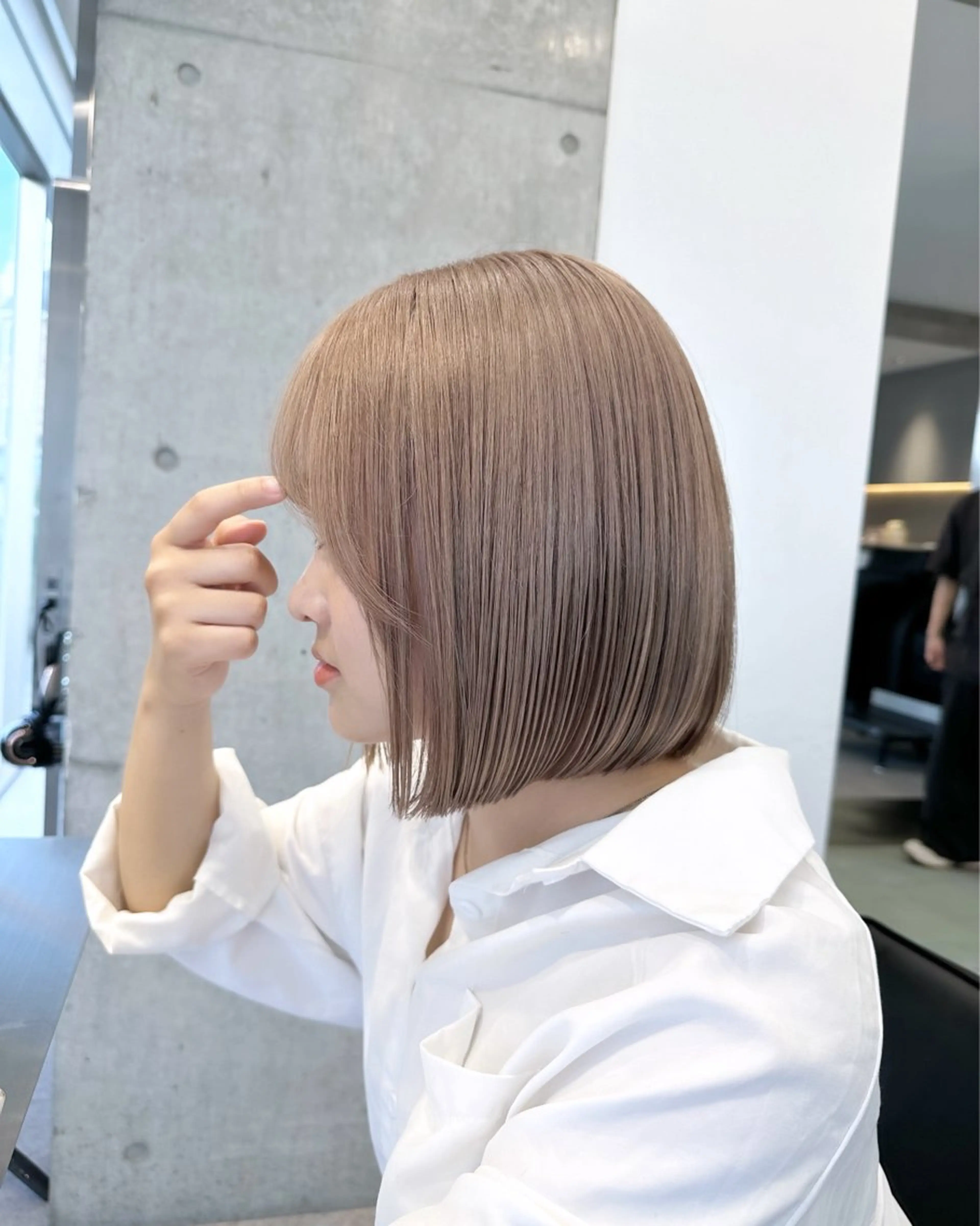 ショート カラー ベージュカラー ブリーチ ダブルカラー ハイトーンカラー ミルクティーベージュ ❣️本日ショート カット大募集❣️のヘアスタイル