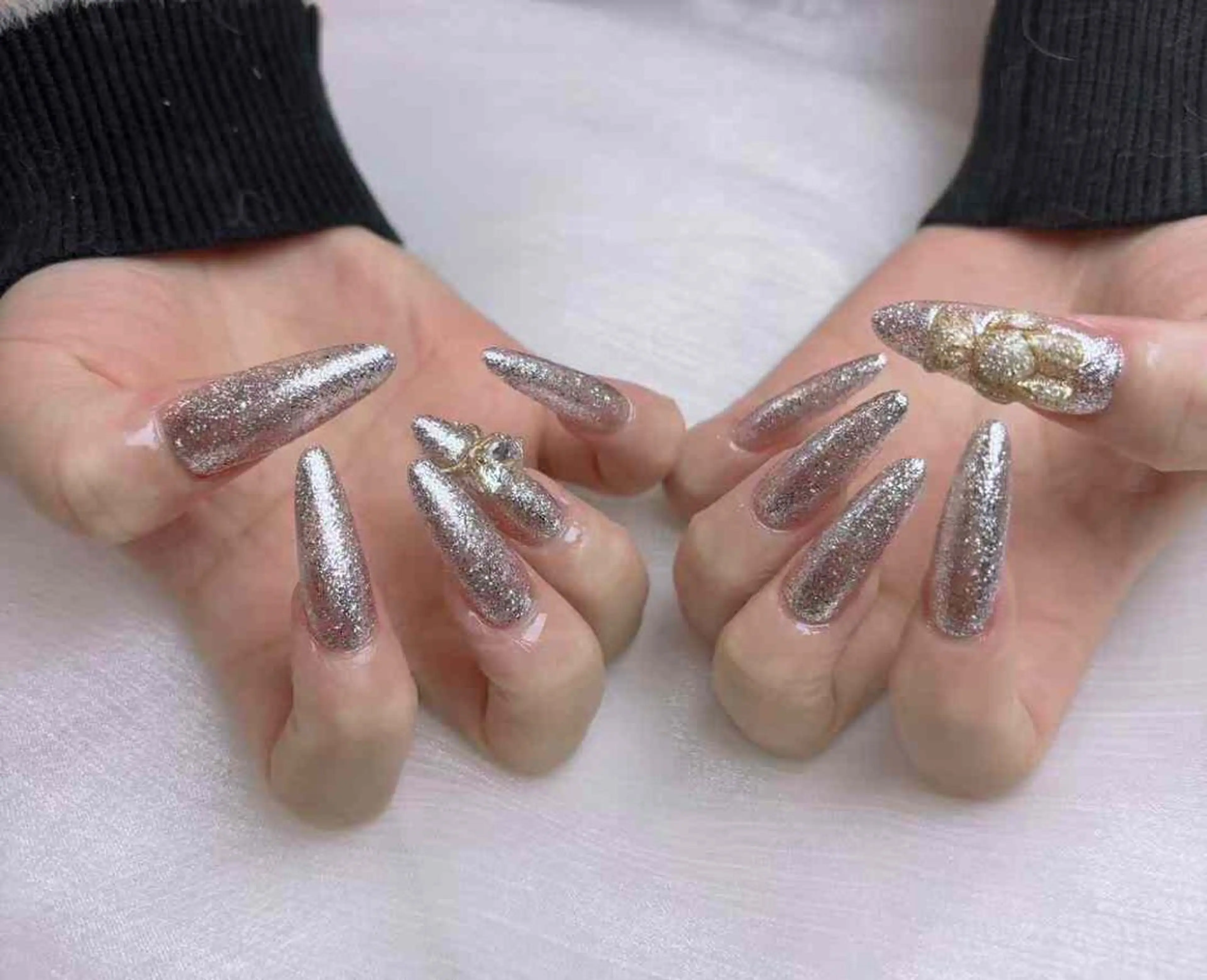 ネイル アートネイル フットネイル ジェルネイル ラメ(グリッター) マグネットネイル My nail所属・babarla Nailのネイルデザイン