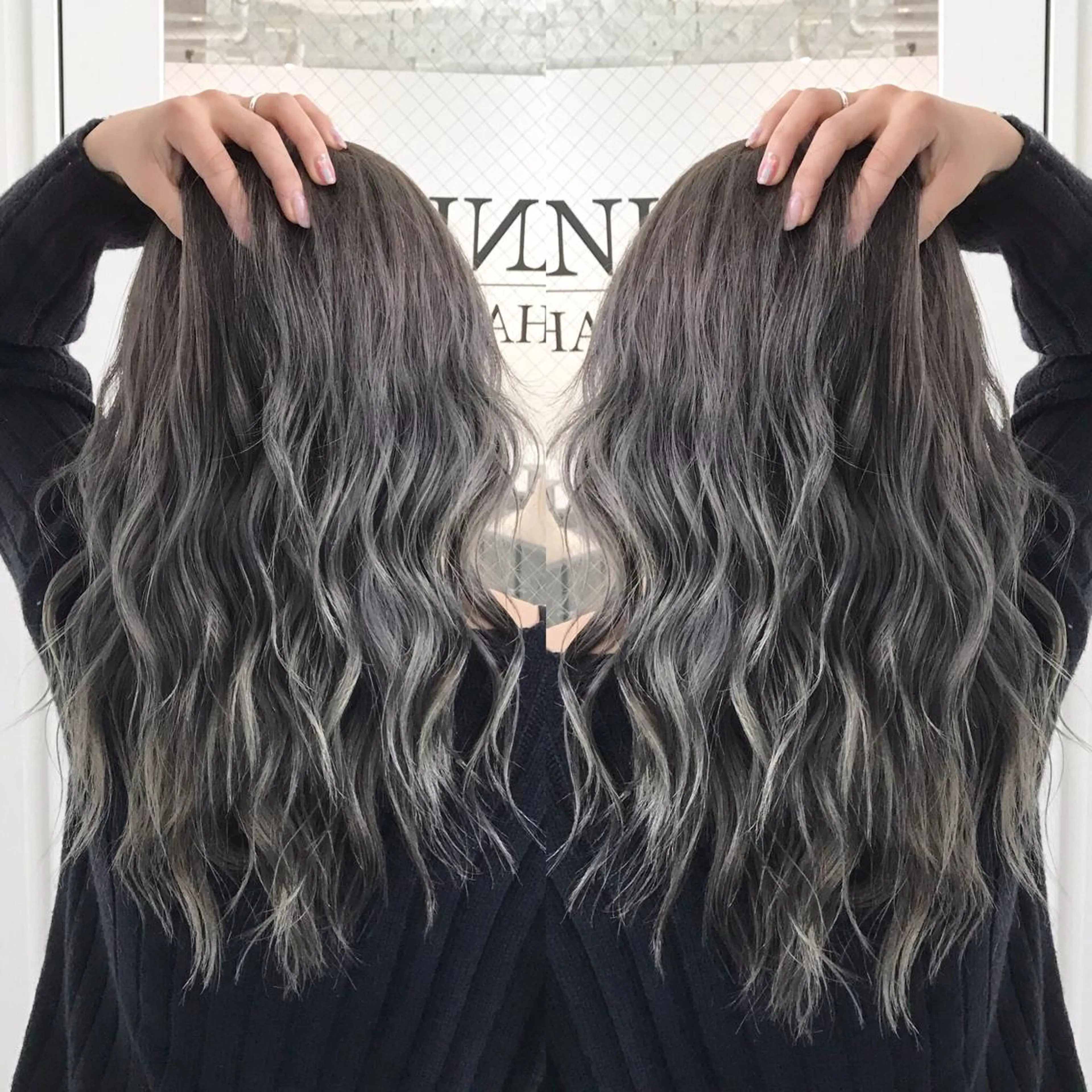 セミロング カラー ヘアアレンジ ヘアカラー トリートメント BANK'S hair所属・💐ケラチン 髪質改善寺坂雄飛💐のヘアスタイル