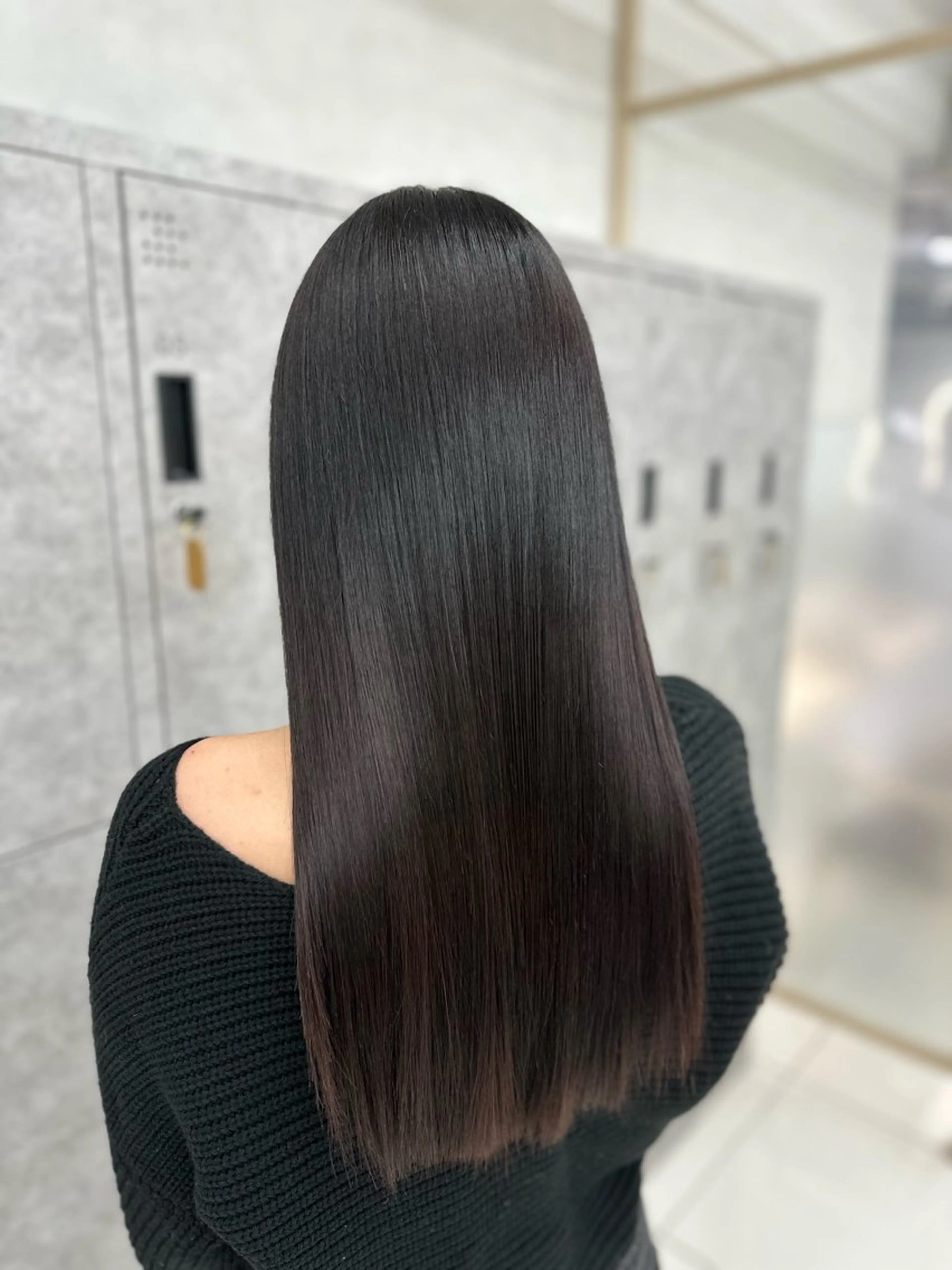 ロング 髪質改善 縮毛矯正 トリートメント トリートメント 透明感カラー/ゆな 🎀のヘアスタイル