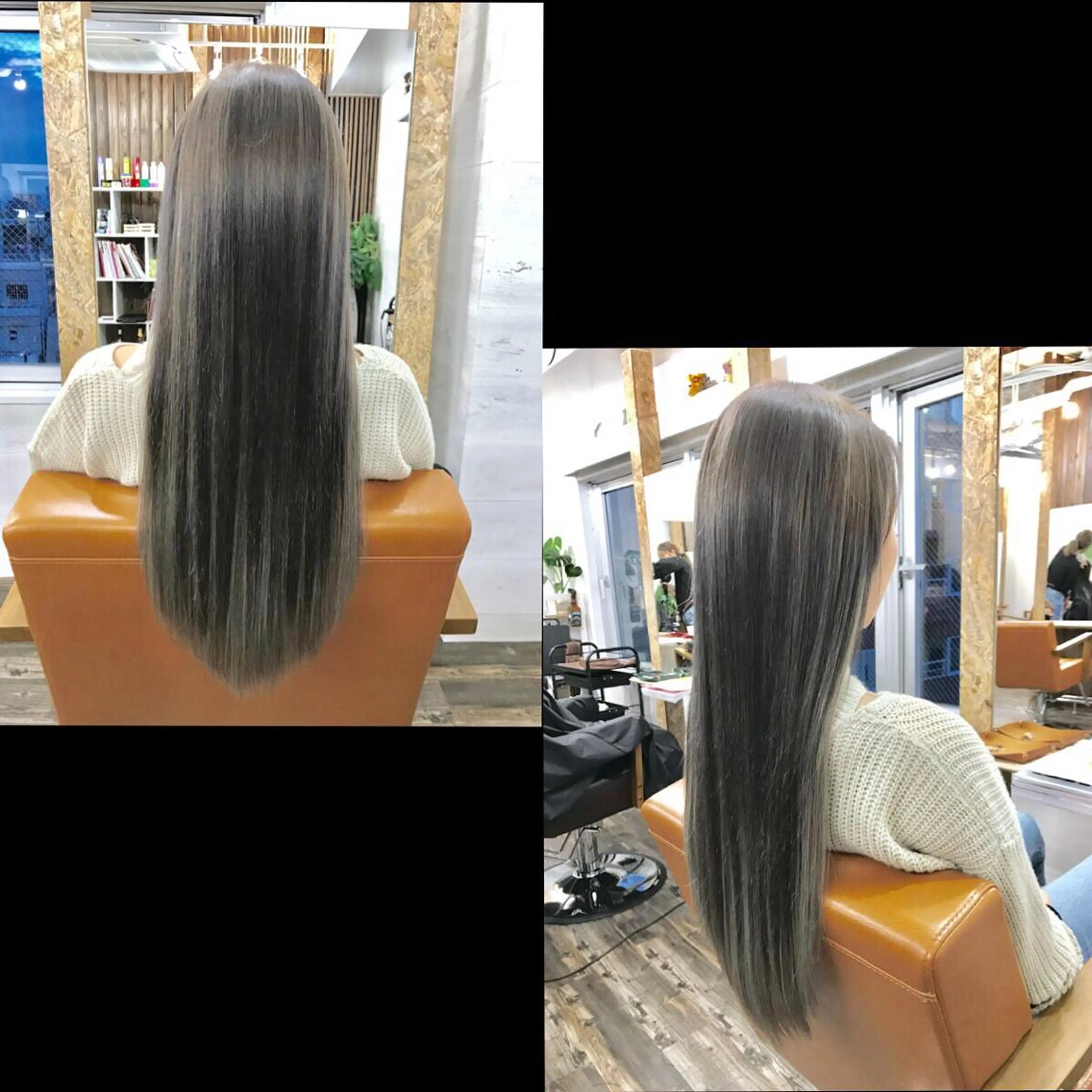 ロング カラー ✯カラー&編み込み エクステ✯池田智博✯のヘアスタイル