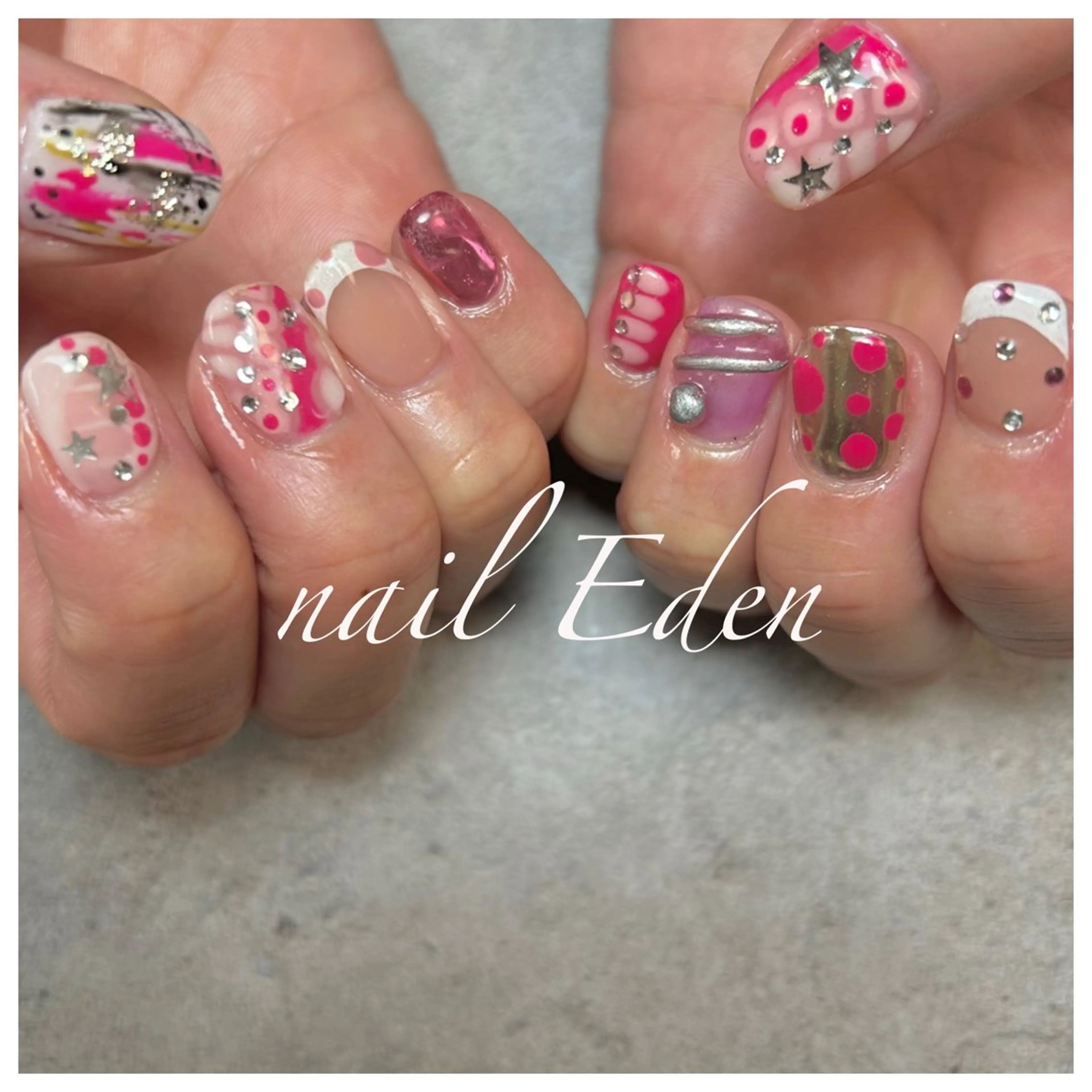 ネイル 持ち込み ハンドネイル ハンドケア Eden　private nail saron所属・Eden ♾️のネイルデザイン