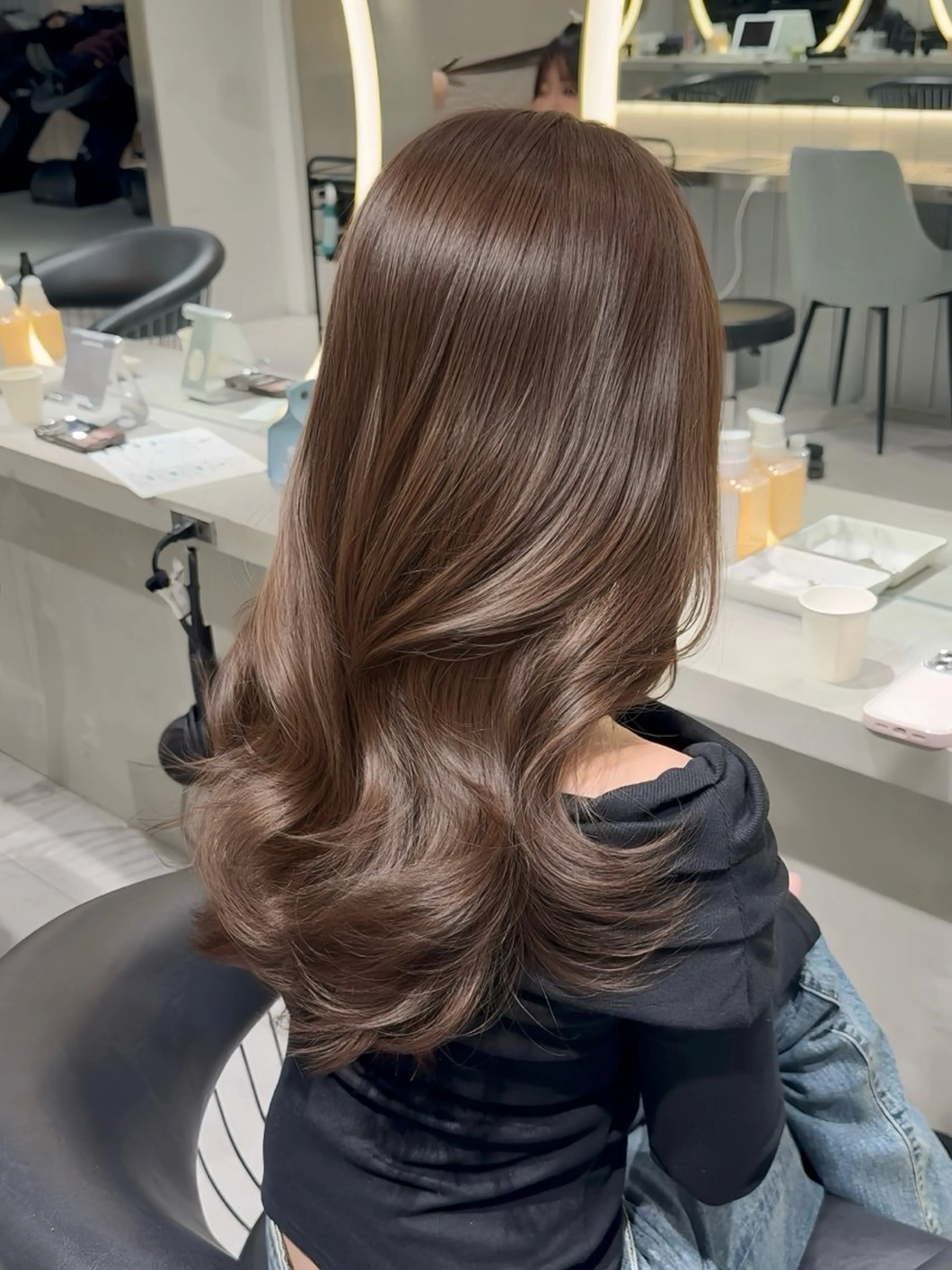 ロング カラー 透明感カラー カット ヘアカラー トリートメント ユナ / lond uluのヘアスタイル