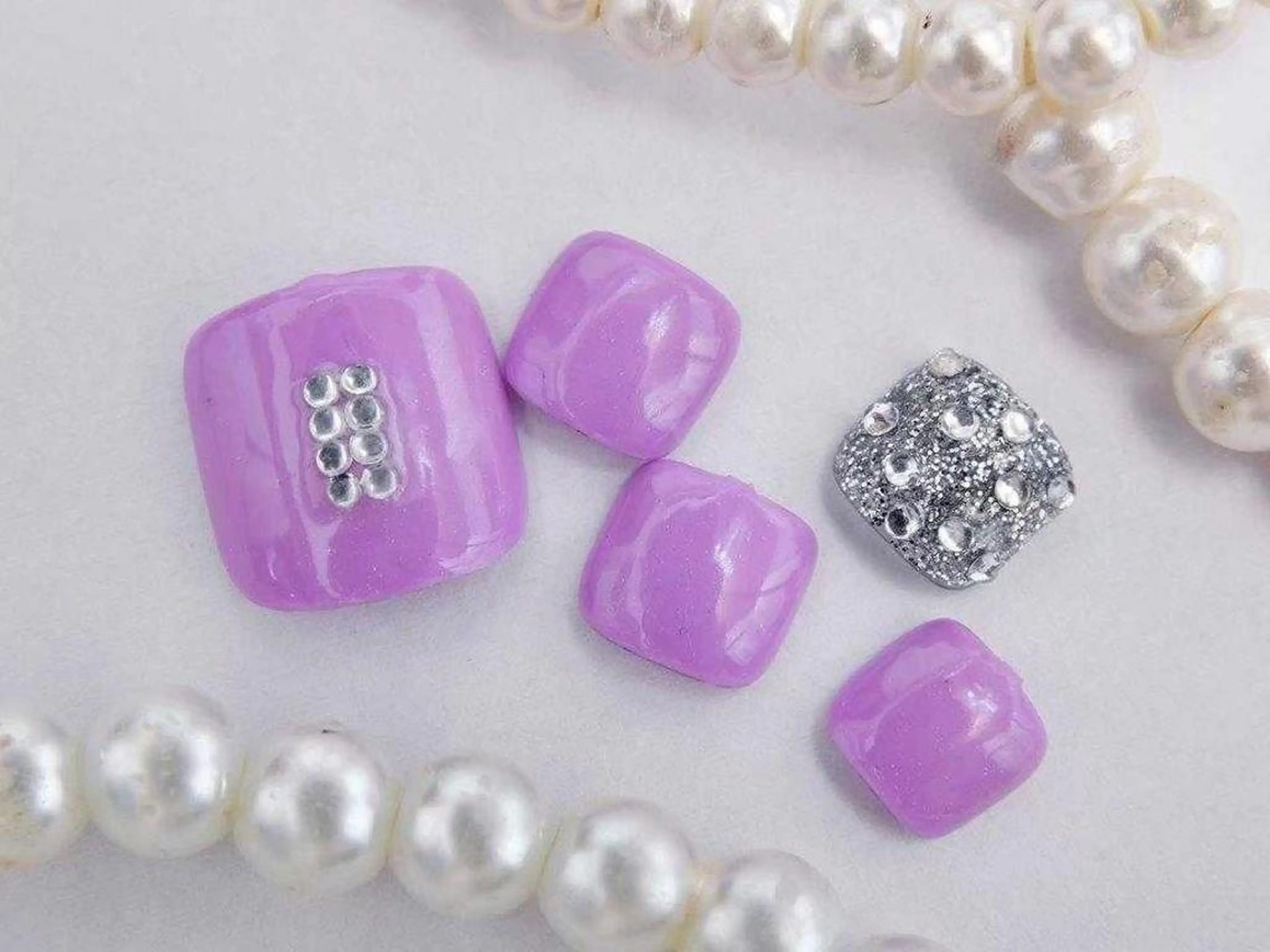 ネイル 桜ネイル 成人式 長さ出し フラッシュネイル フットネイル 💗🪽Tiary Nail🪽💗のネイルデザイン
