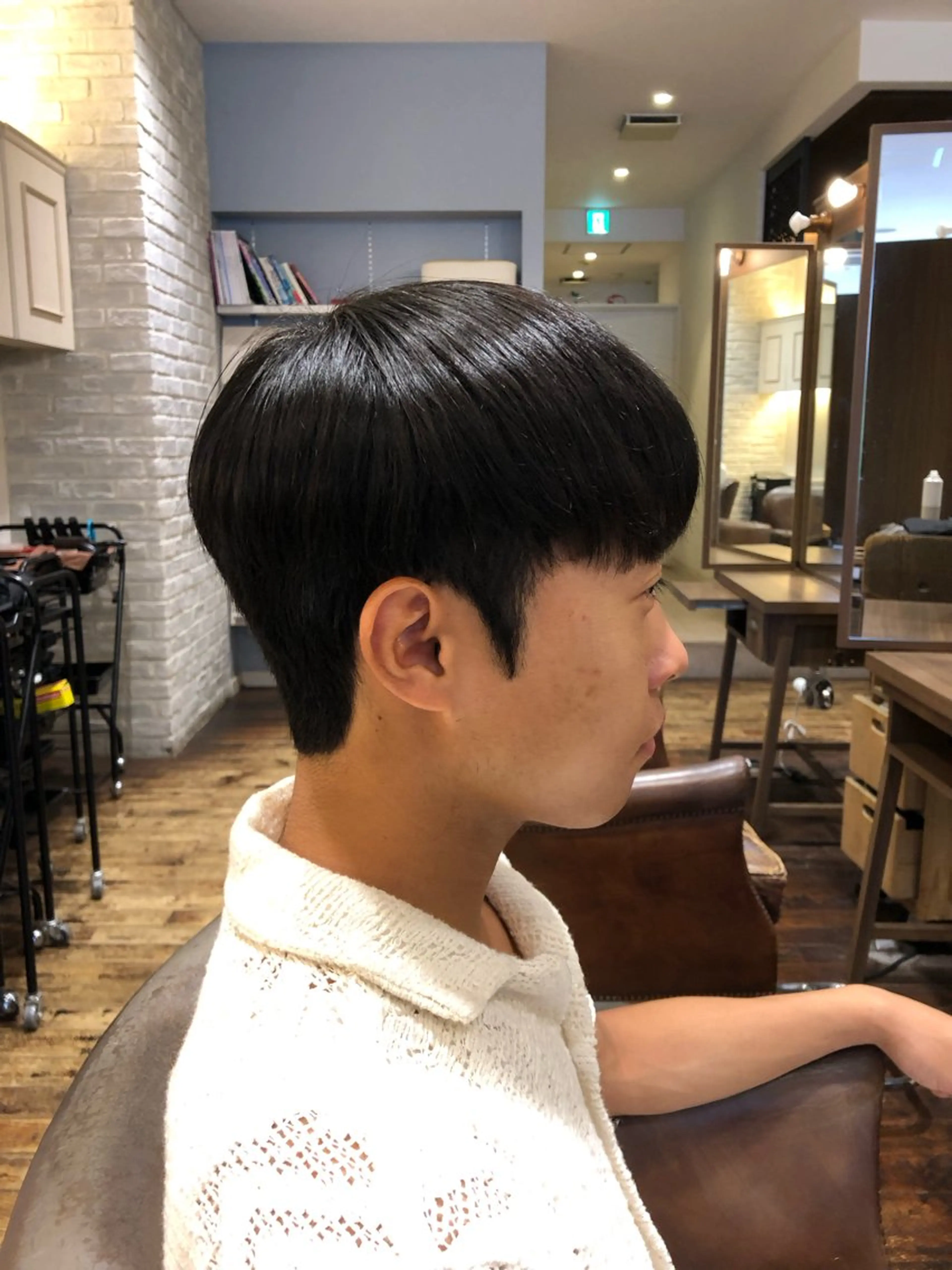 パーマ メンズ パーマ 韓国メンズヘア シンユウのヘアスタイル