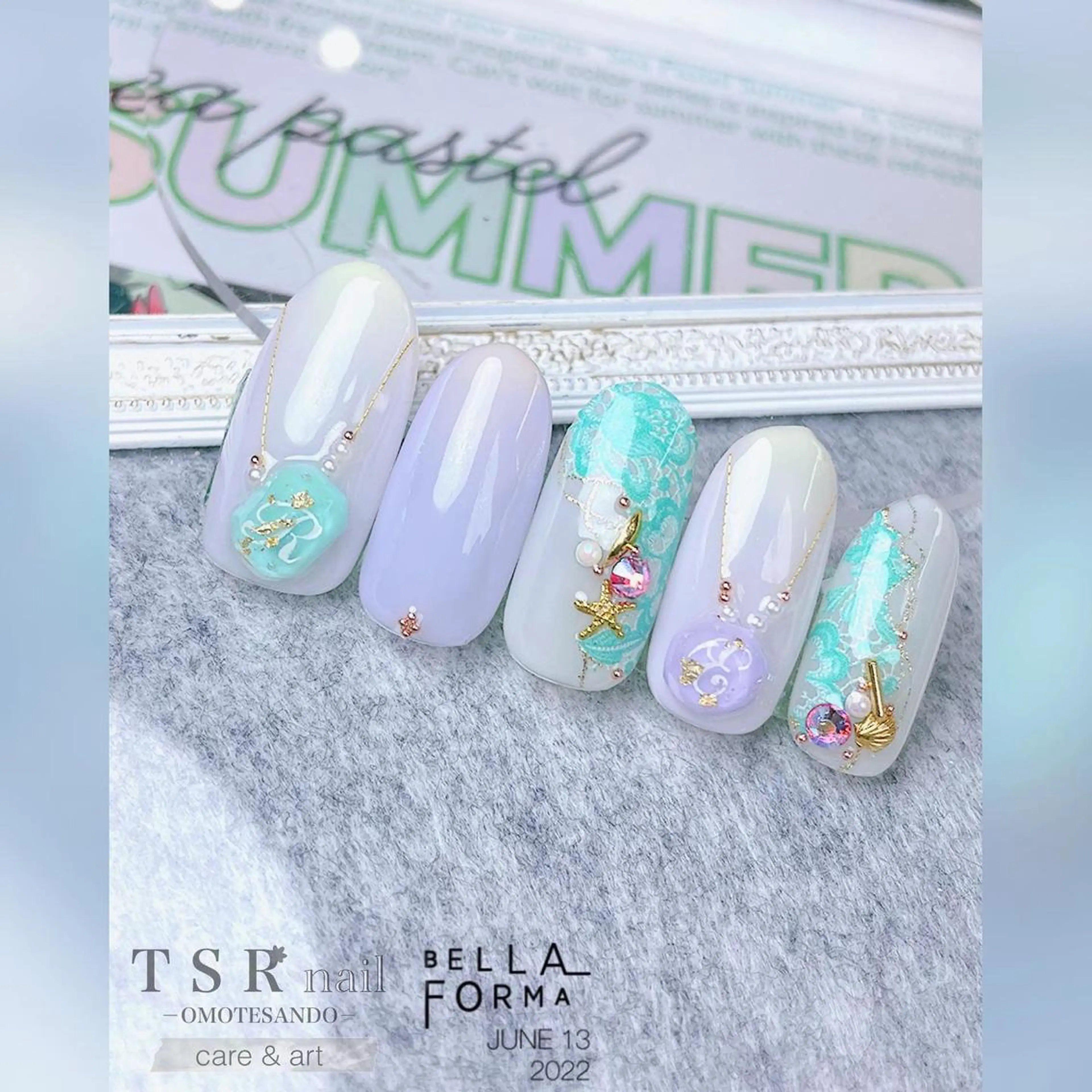 ネイル ジェルネイル パステルネイル ネイルチップ ハンドネイル ハンドケア 爪咲 りり花のネイルデザイン