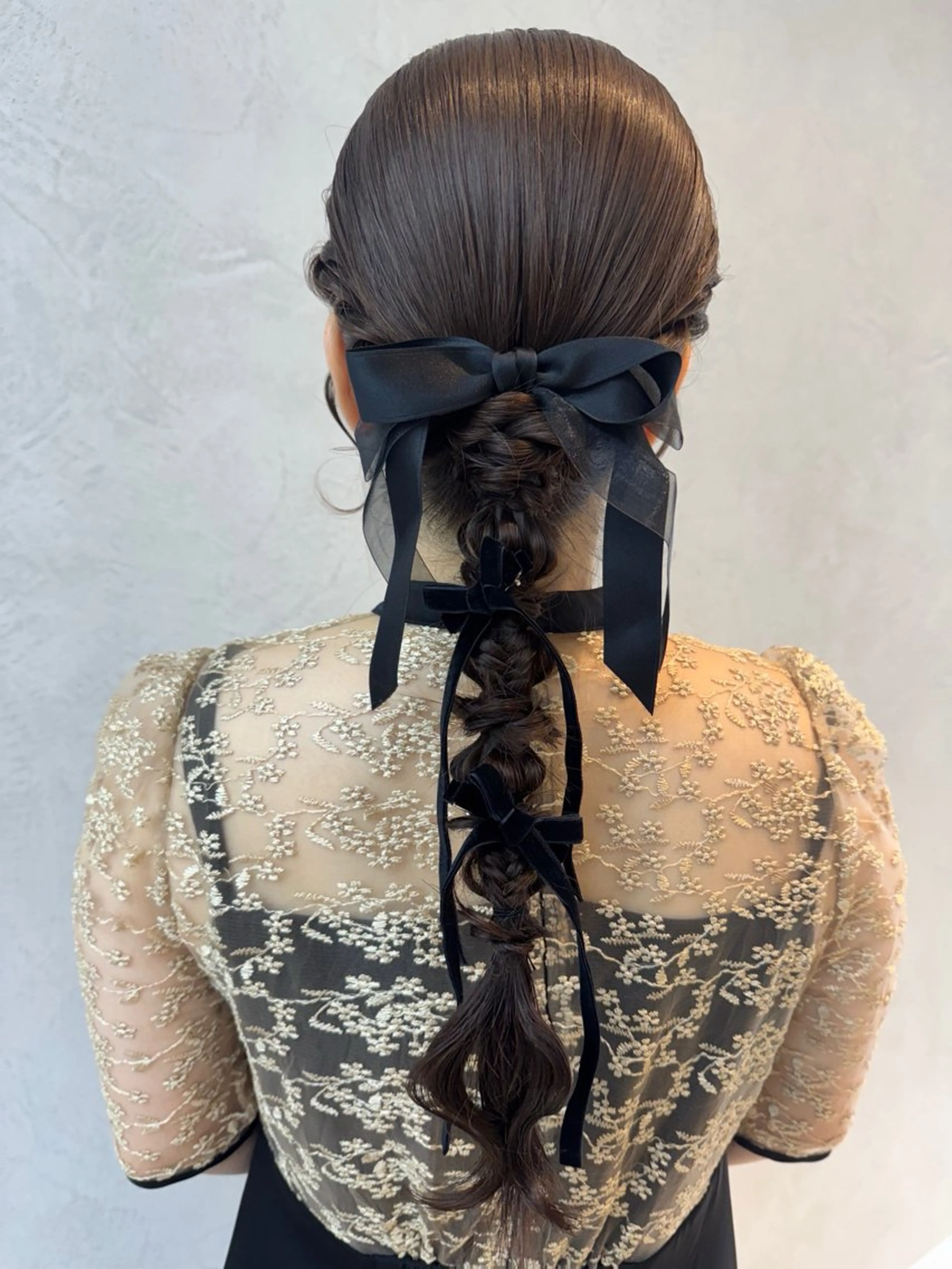 パーティーヘアセットの写真
