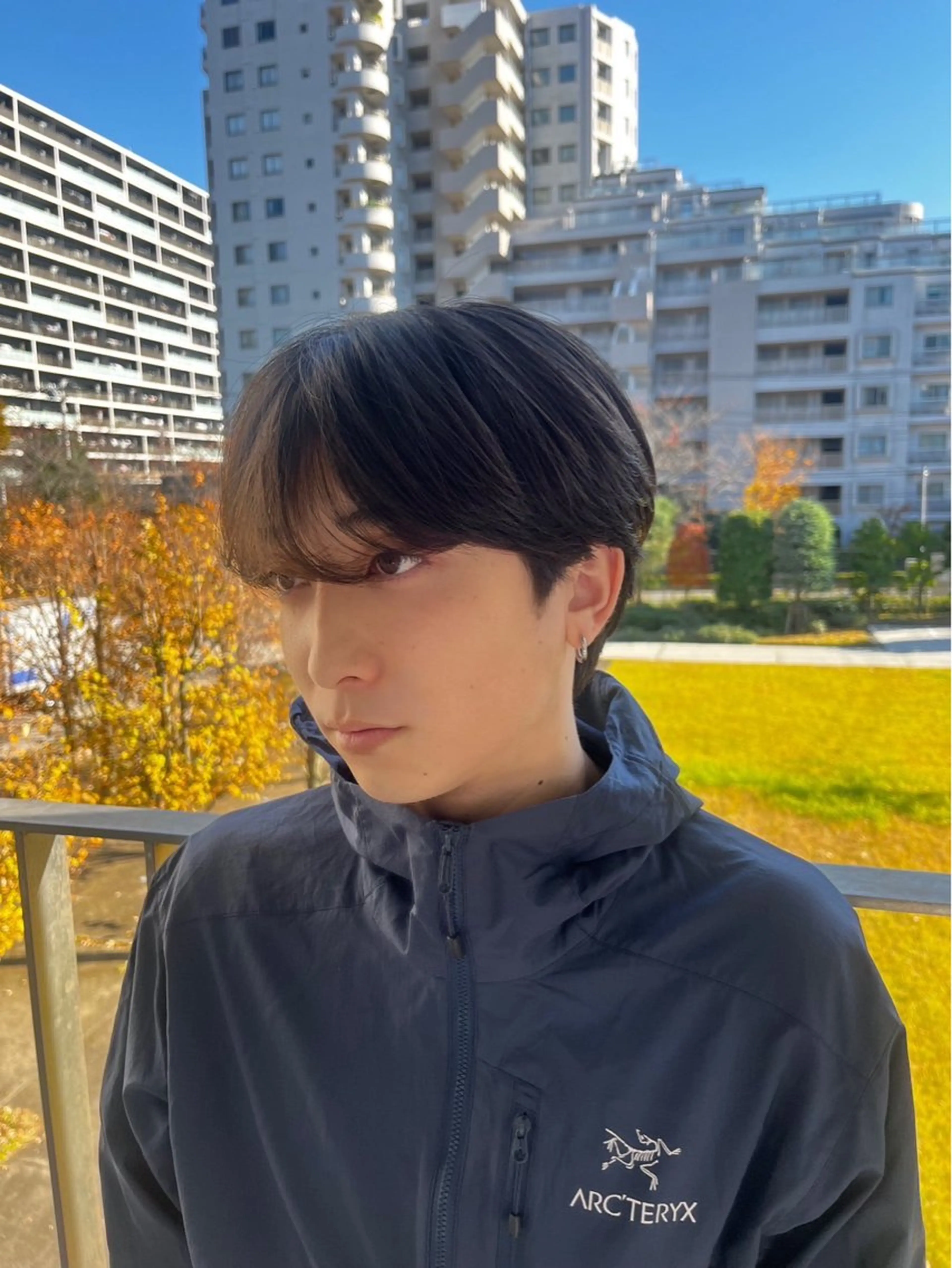 ショート カラー メンズ 増田 伯のヘアスタイル