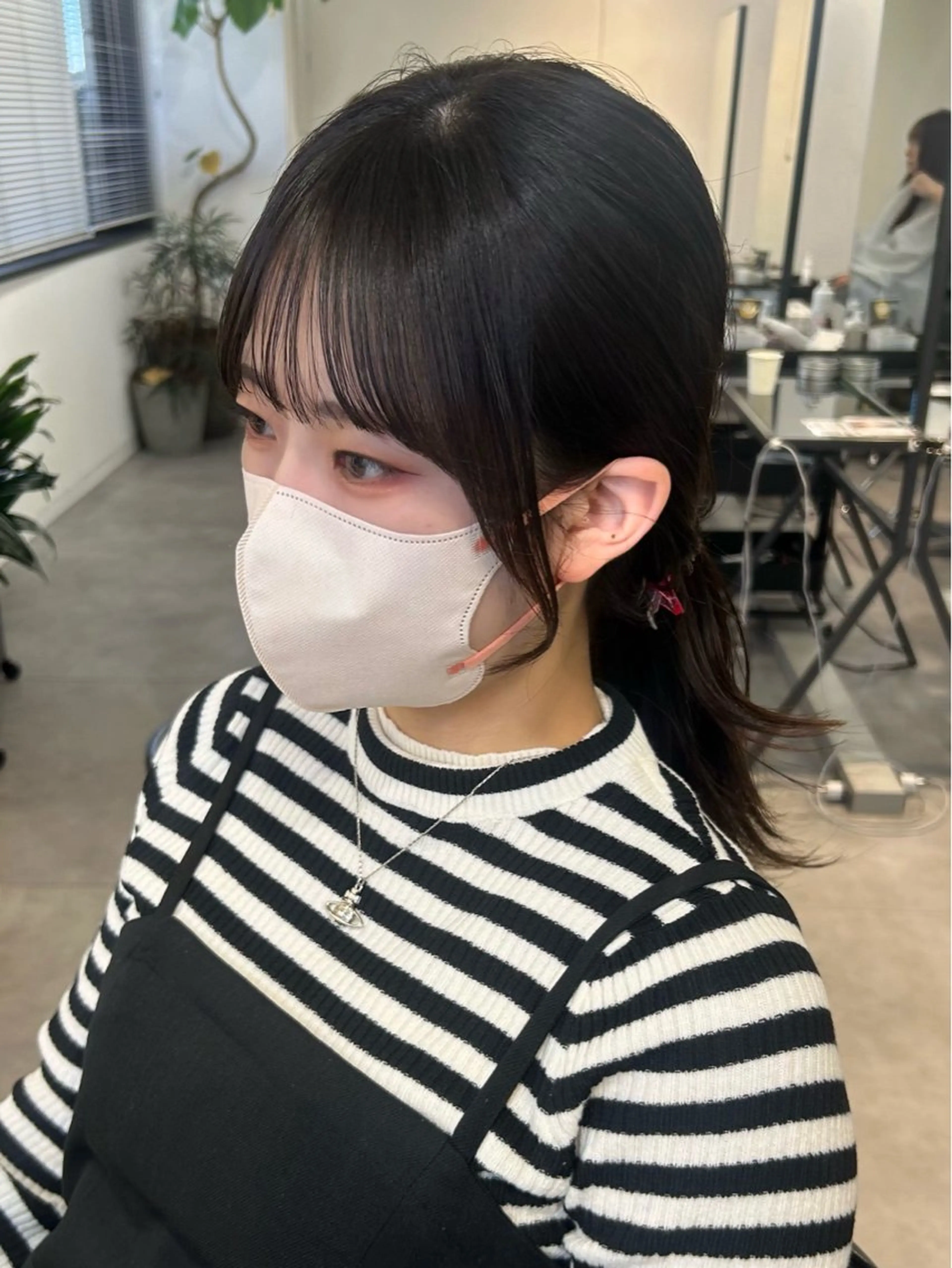 ミディアム 顔周りカット カット ❤️ショートカット ・顔周りカット❤️のヘアスタイル