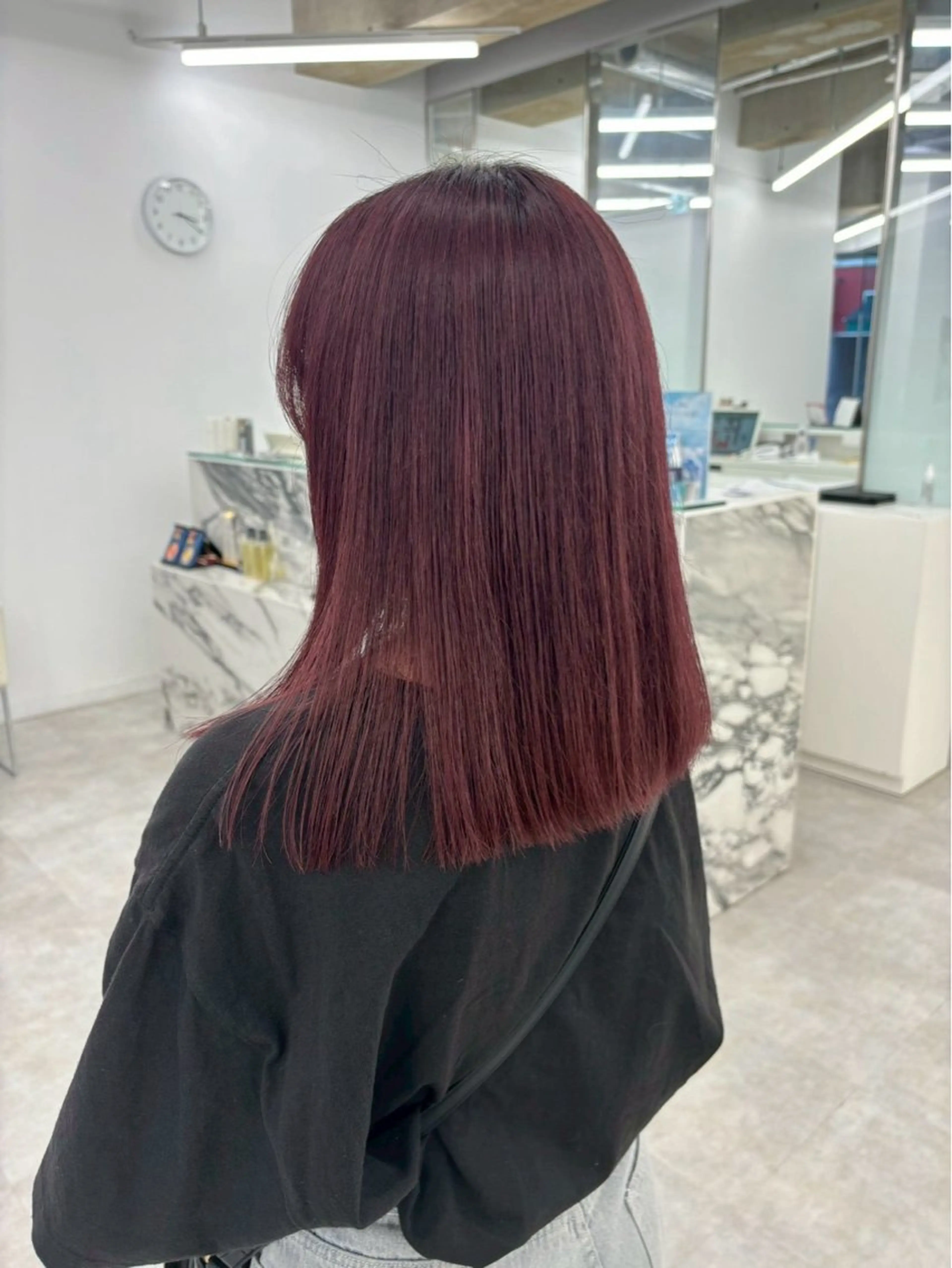 カラー 韓国 /透明感/サキナのヘアスタイル