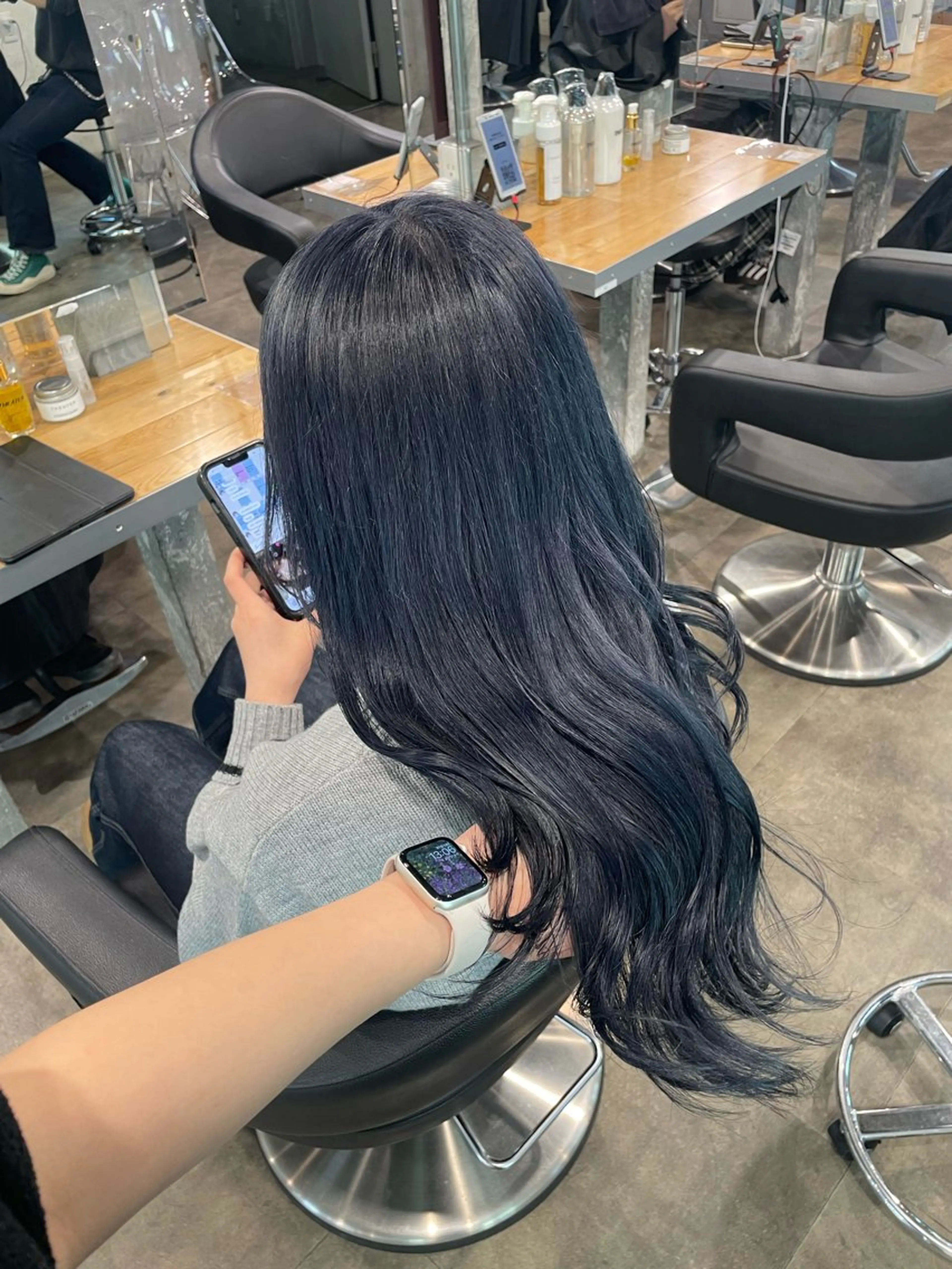 ロング ヘアカラー ハイトーンブロンド 横浜💞ミオのヘアスタイル