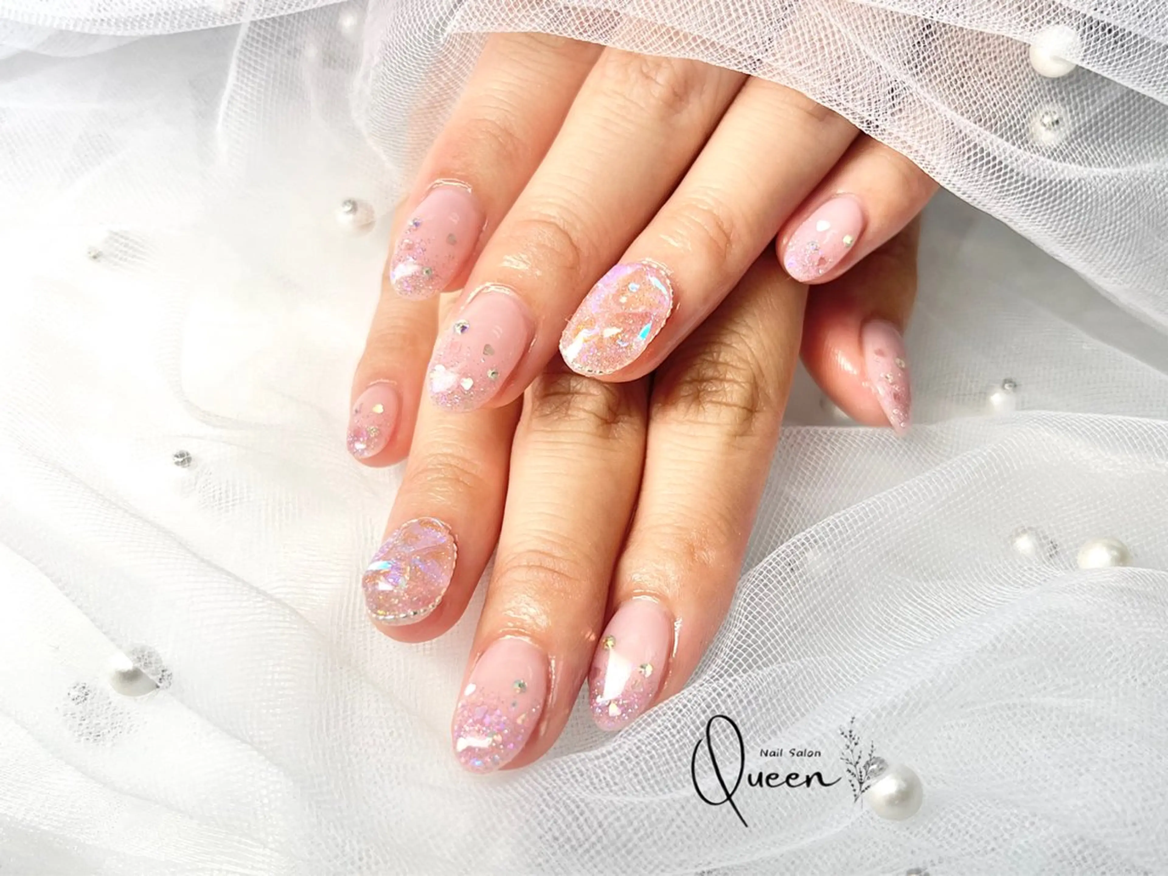 ネイル ハンドネイル Queen nail 北堀江 ASUKAのネイルデザイン