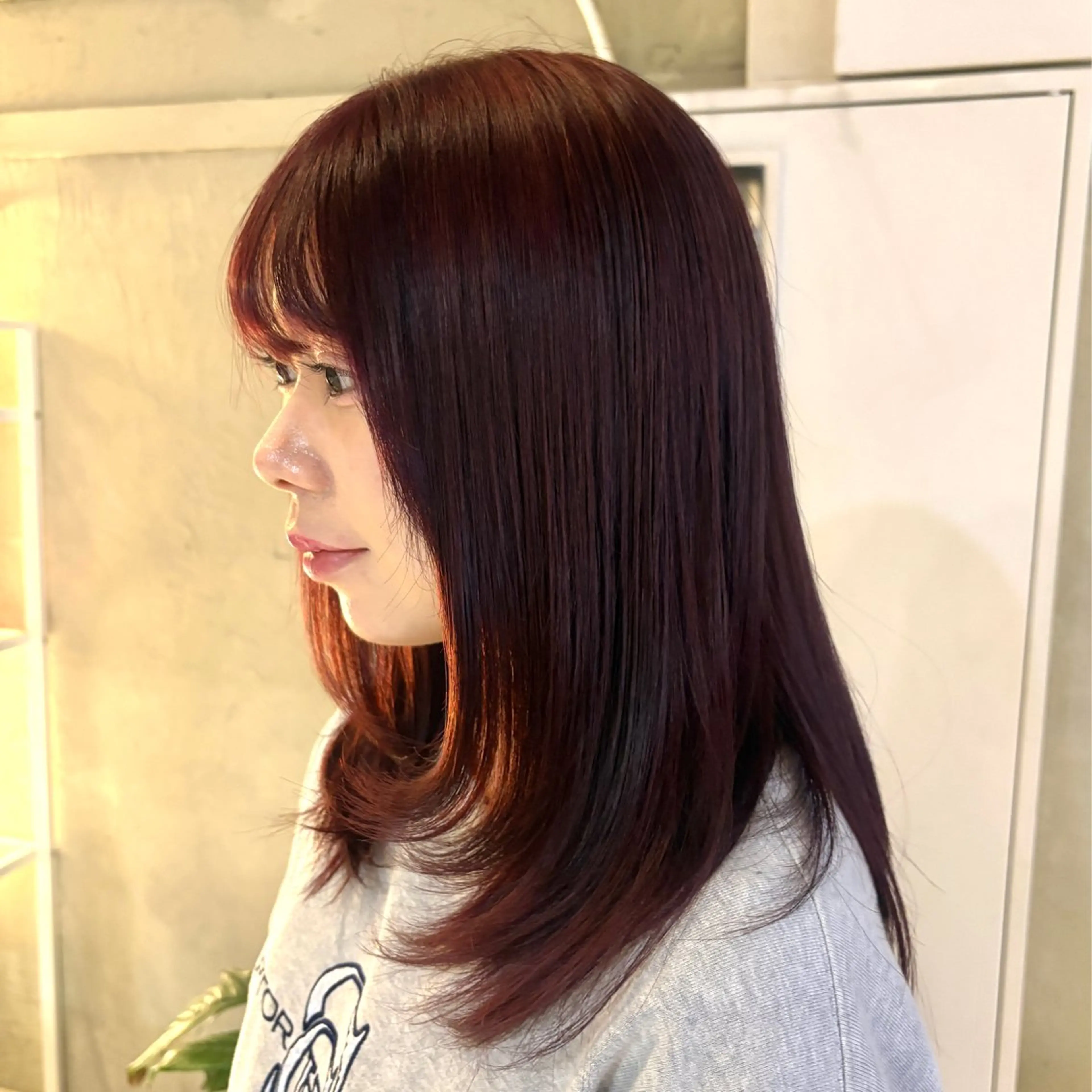 セミロング カラー ヘアカラー トリートメント ヘアセット 🫧ハイトーン×艶 カラー🫧 Rionのヘアスタイル