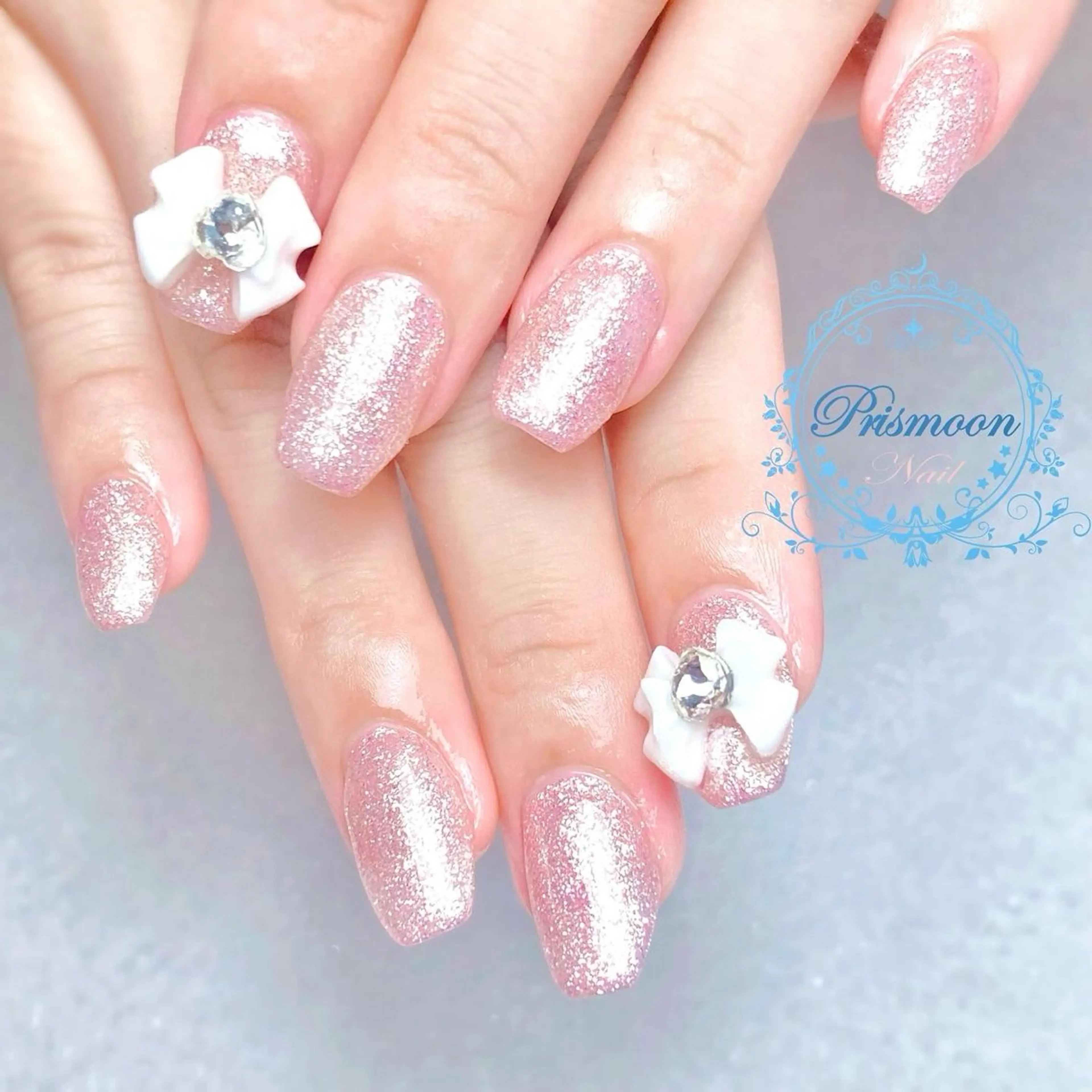 ネイル ラメ(グリッター) ワンカラーネイル ハンドネイル Prismoon  Nail所属・Prismoon Nailのネイルデザイン