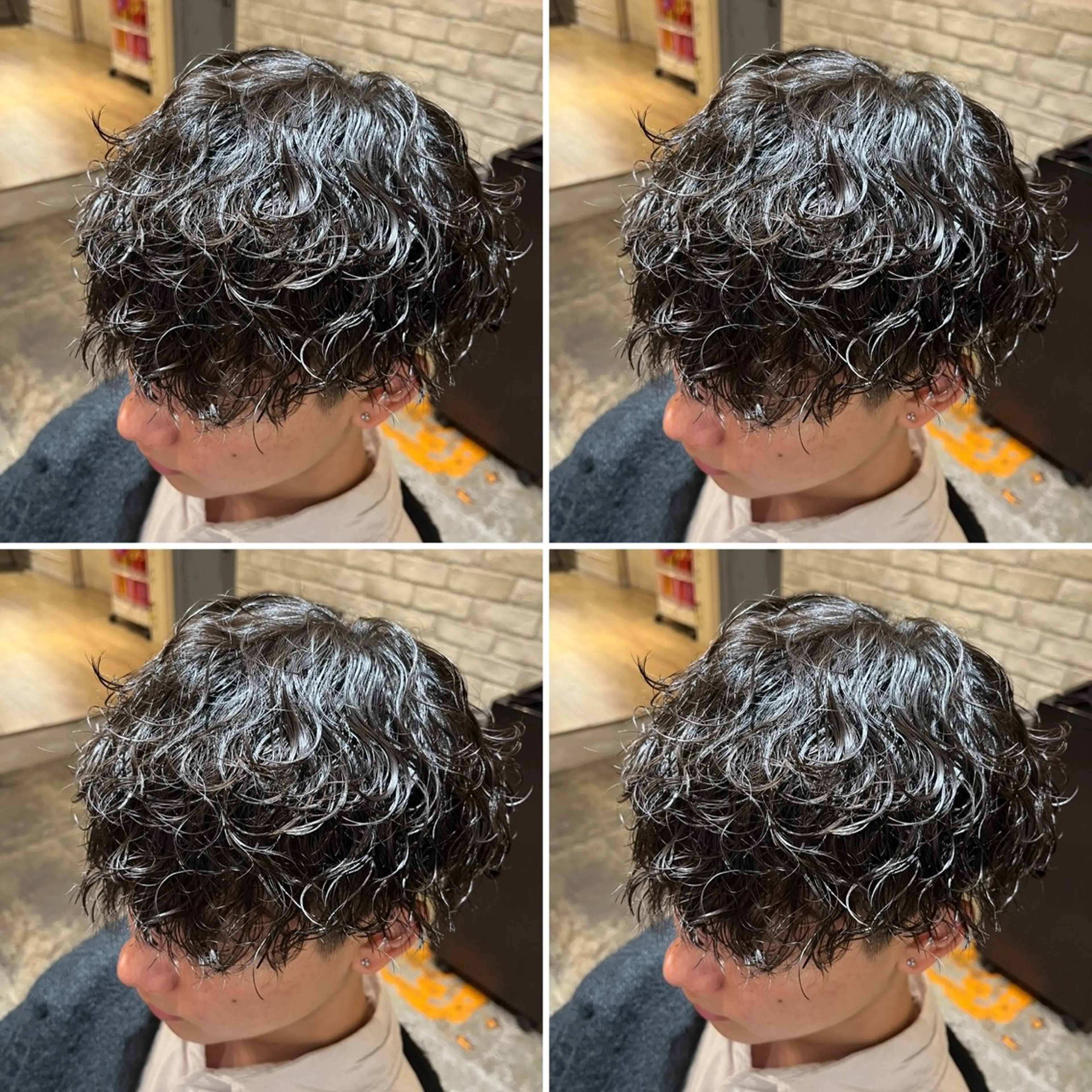 ショート パーマ メンズ カット ヘアセット 🔹似合わせ✖️垢抜 け職人/ℕ𝕆ℝ𝕀のヘアスタイル