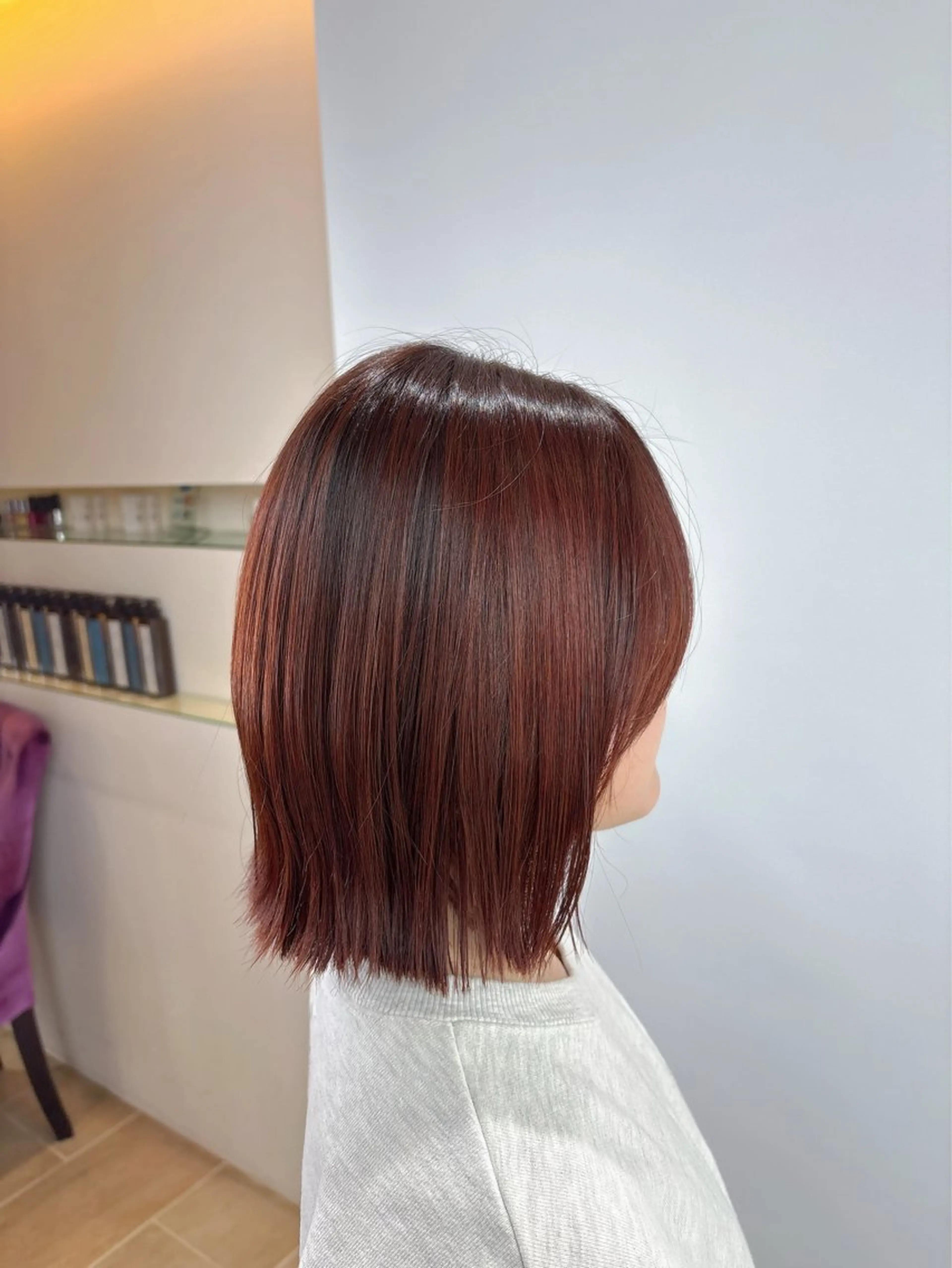 ショート カラー カット ヘアカラー トリートメント オーガニックカラー/ 髪質改善/ボブのヘアスタイル