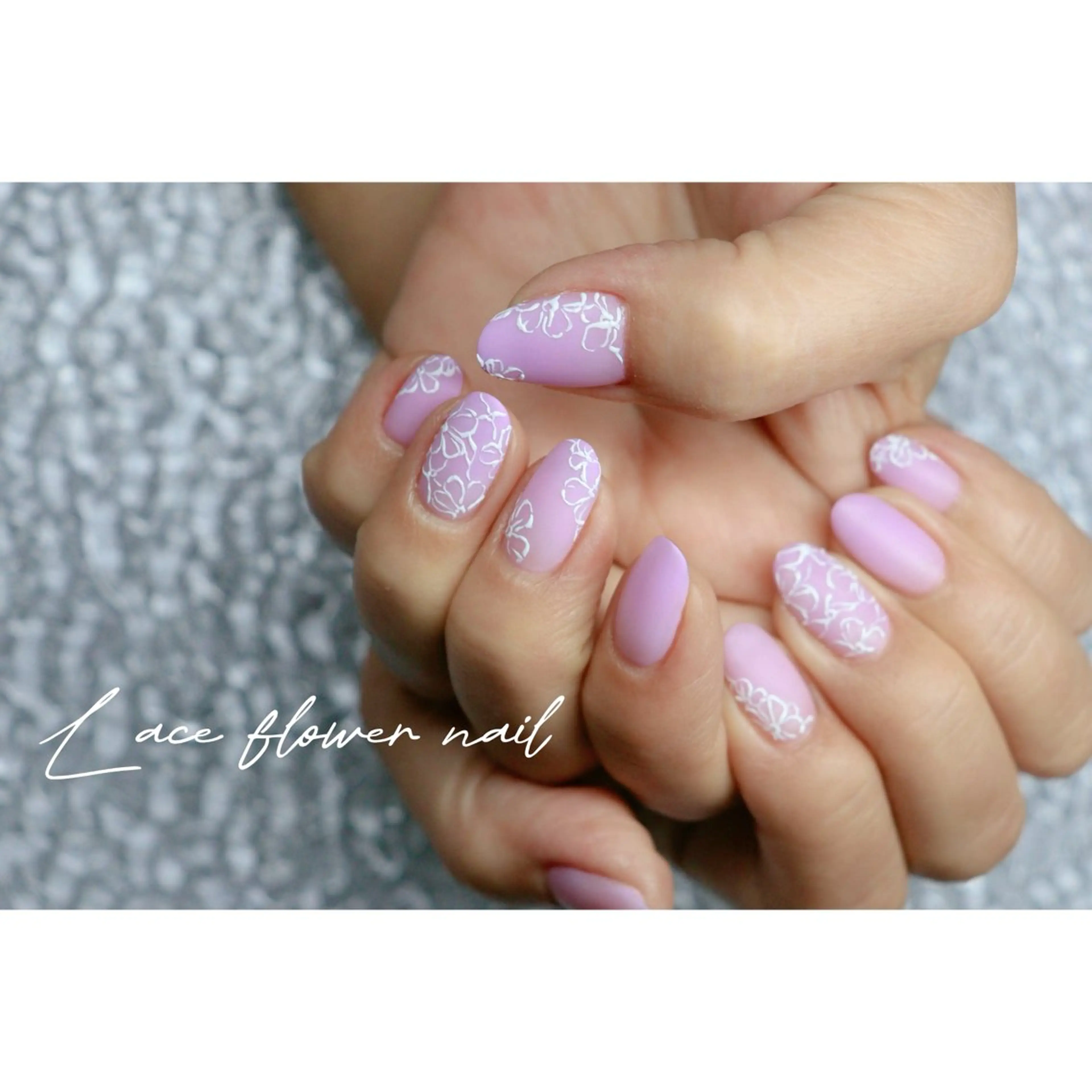 ネイル フラワーネイル マットネイル ハンドネイル ハンドケア mapple nailのネイルデザイン