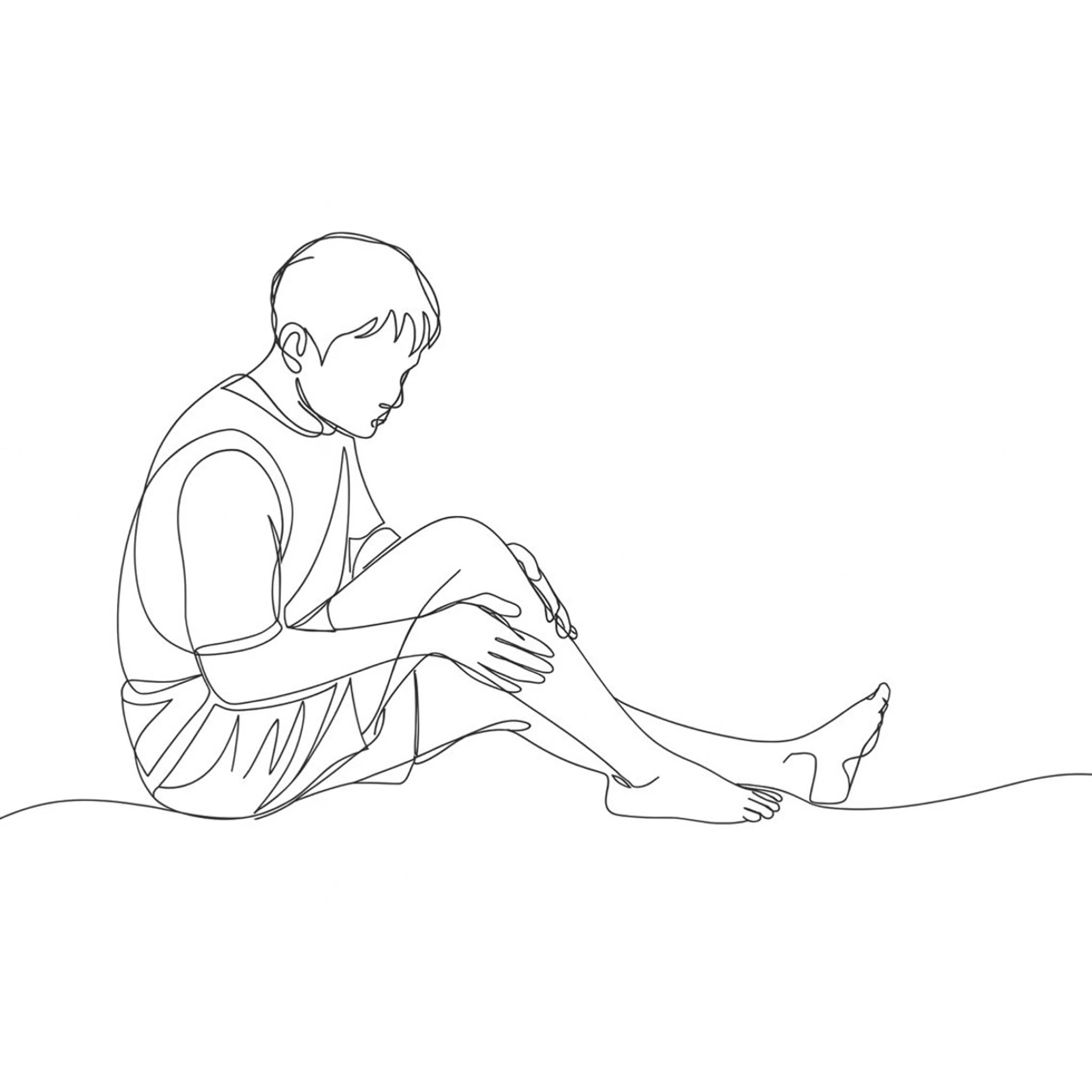 男性　両足の写真
