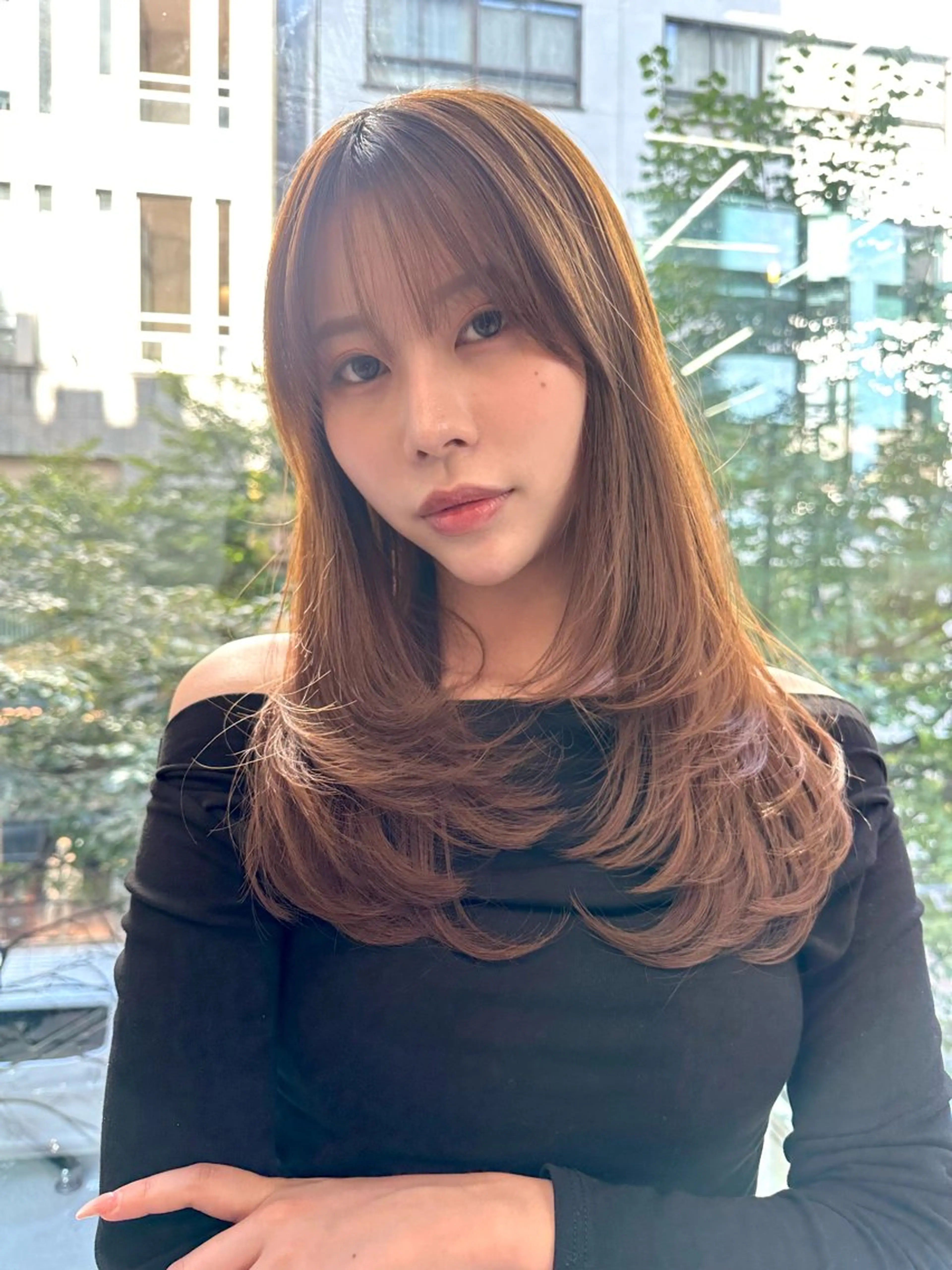 ロング カラー Misora/ボブ/ レイヤー/艶カラーのヘアスタイル