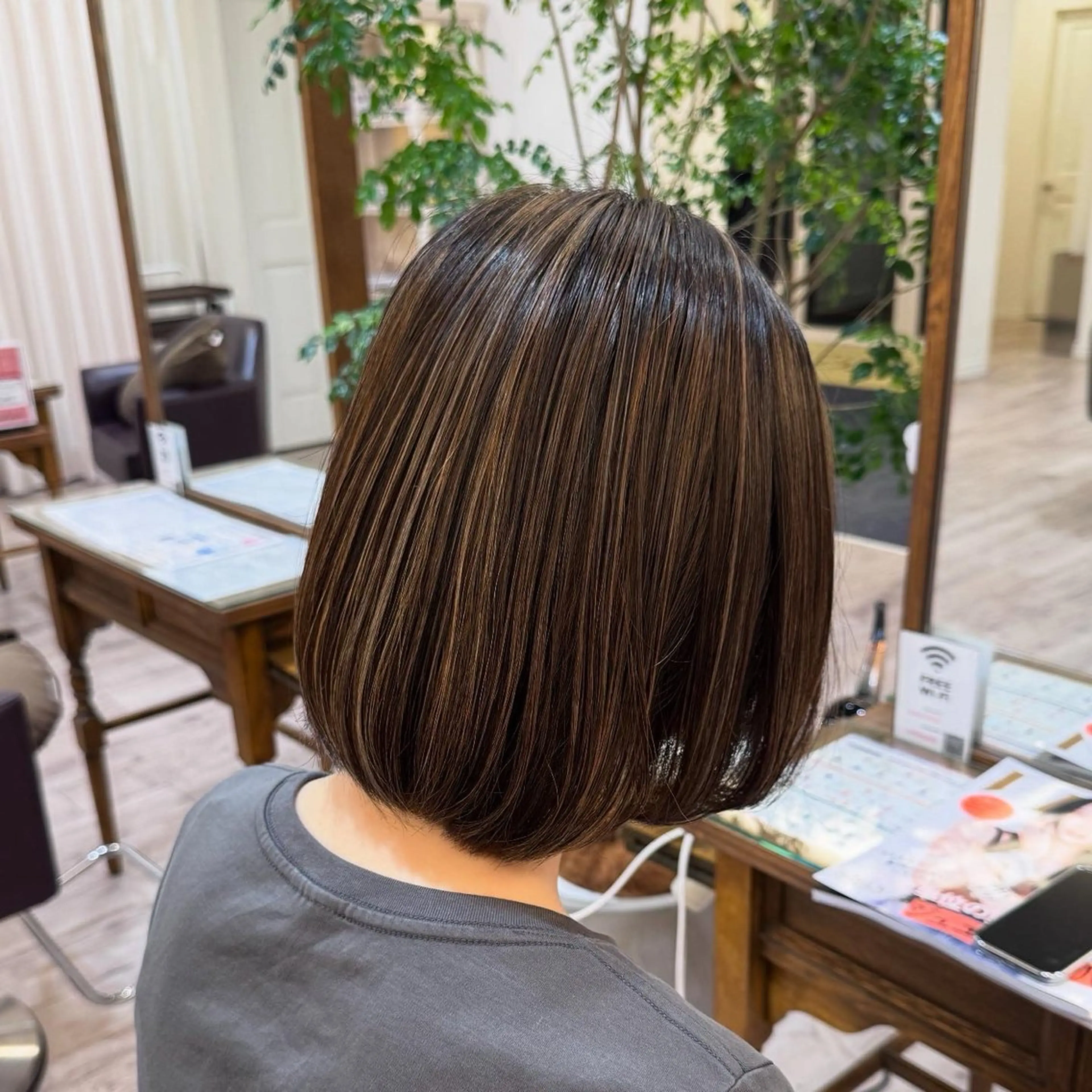 【再来様メニュー🧚🏻】ハイライトカラー🩵の写真