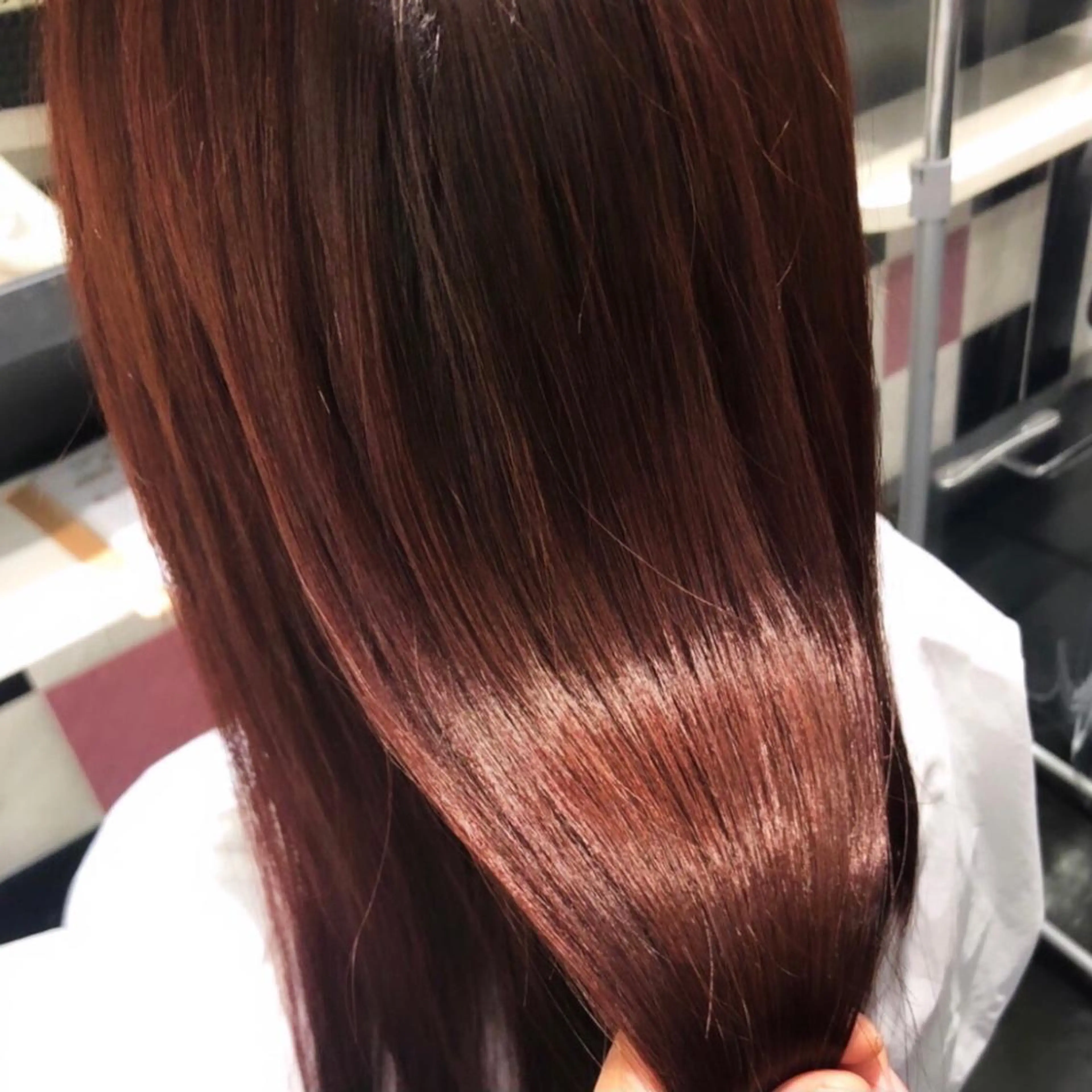 セミロング カラー 髪質改善 トリートメント 艶髪モテヘア ♡tomimaのヘアスタイル