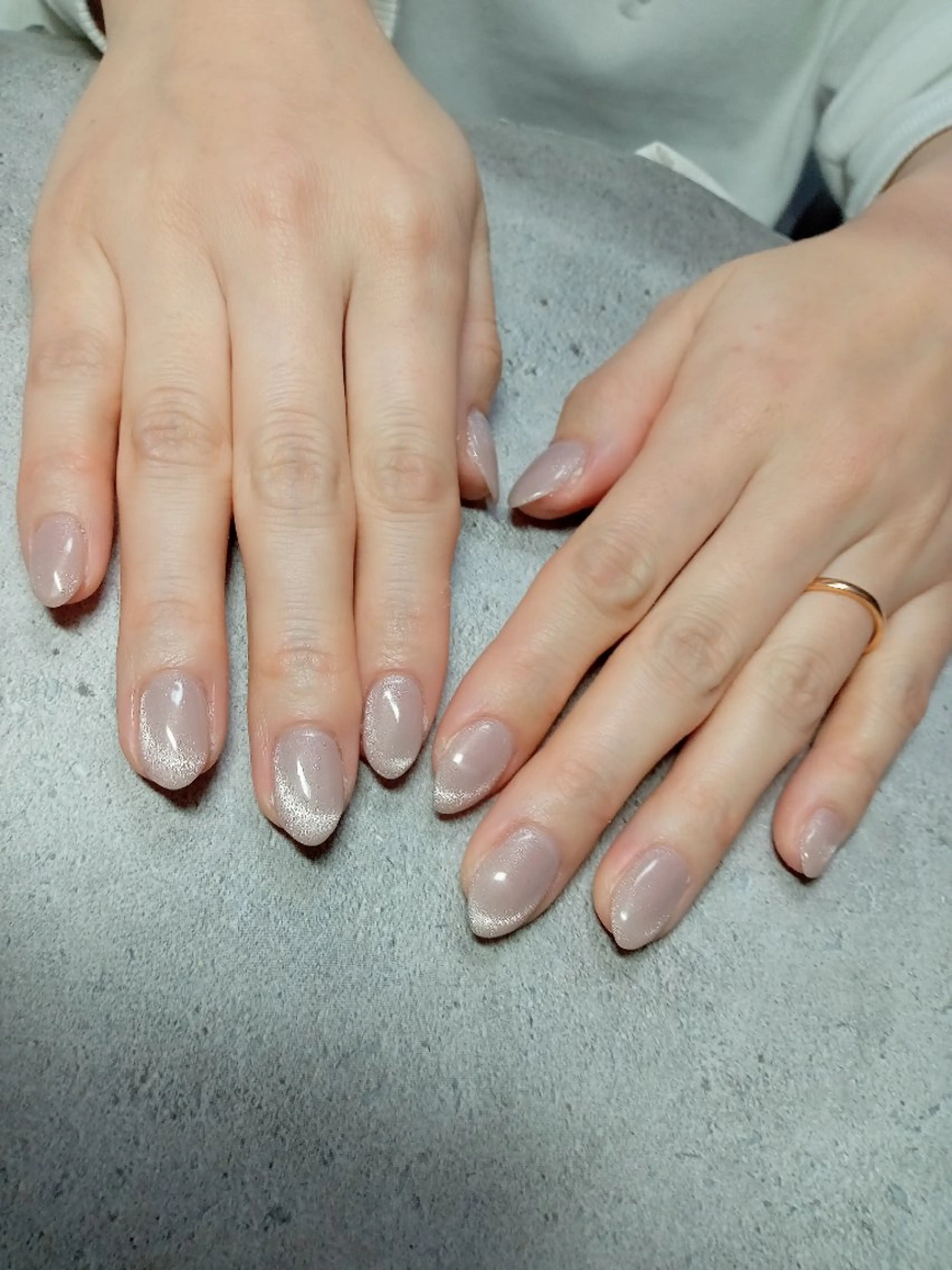 ネイル キラキラネイル マグネットネイル ビー玉ネイル 冬ネイル ハンドネイル flure de neige yukiのネイルデザイン