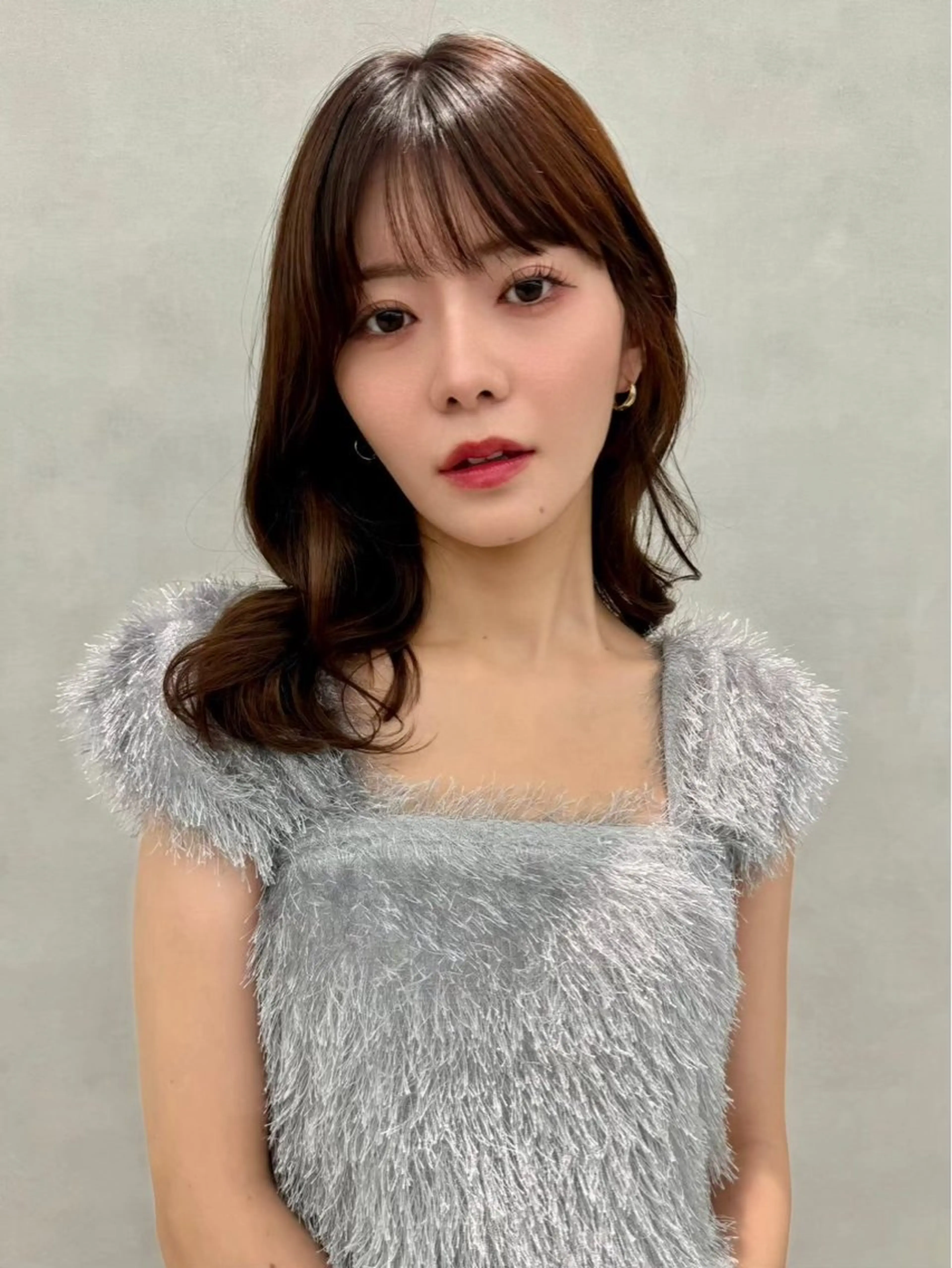 セミロング カラー 透明感カラー 韓国風ヘア レイヤーカット 似合わせカット 縮毛矯正 カット ヘアカラー 🇰🇷韓国ヘア★ 副店長.쿠리타⭐︎のヘアスタイル