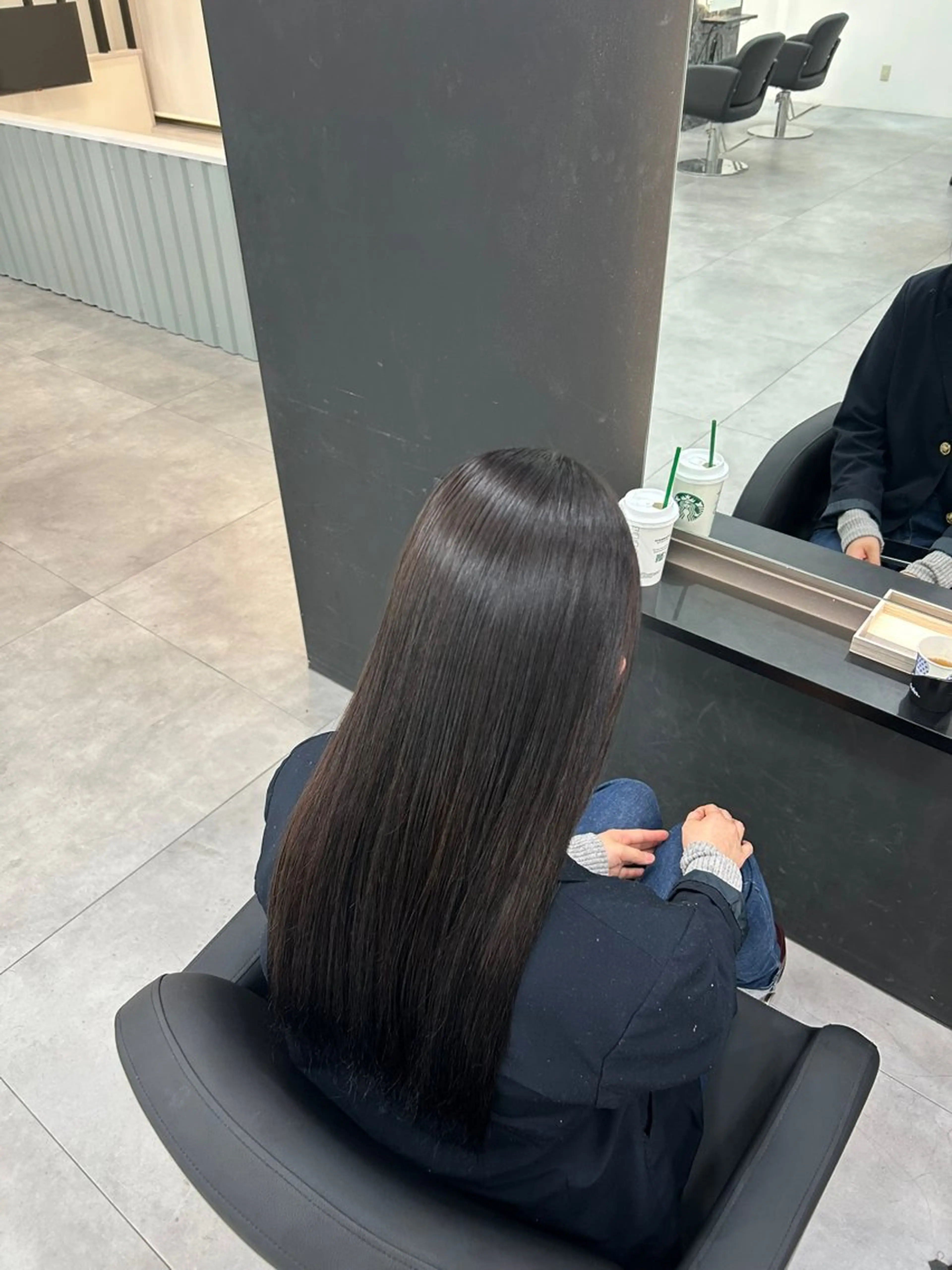 ロング 縮毛矯正 山田 航平のヘアスタイル