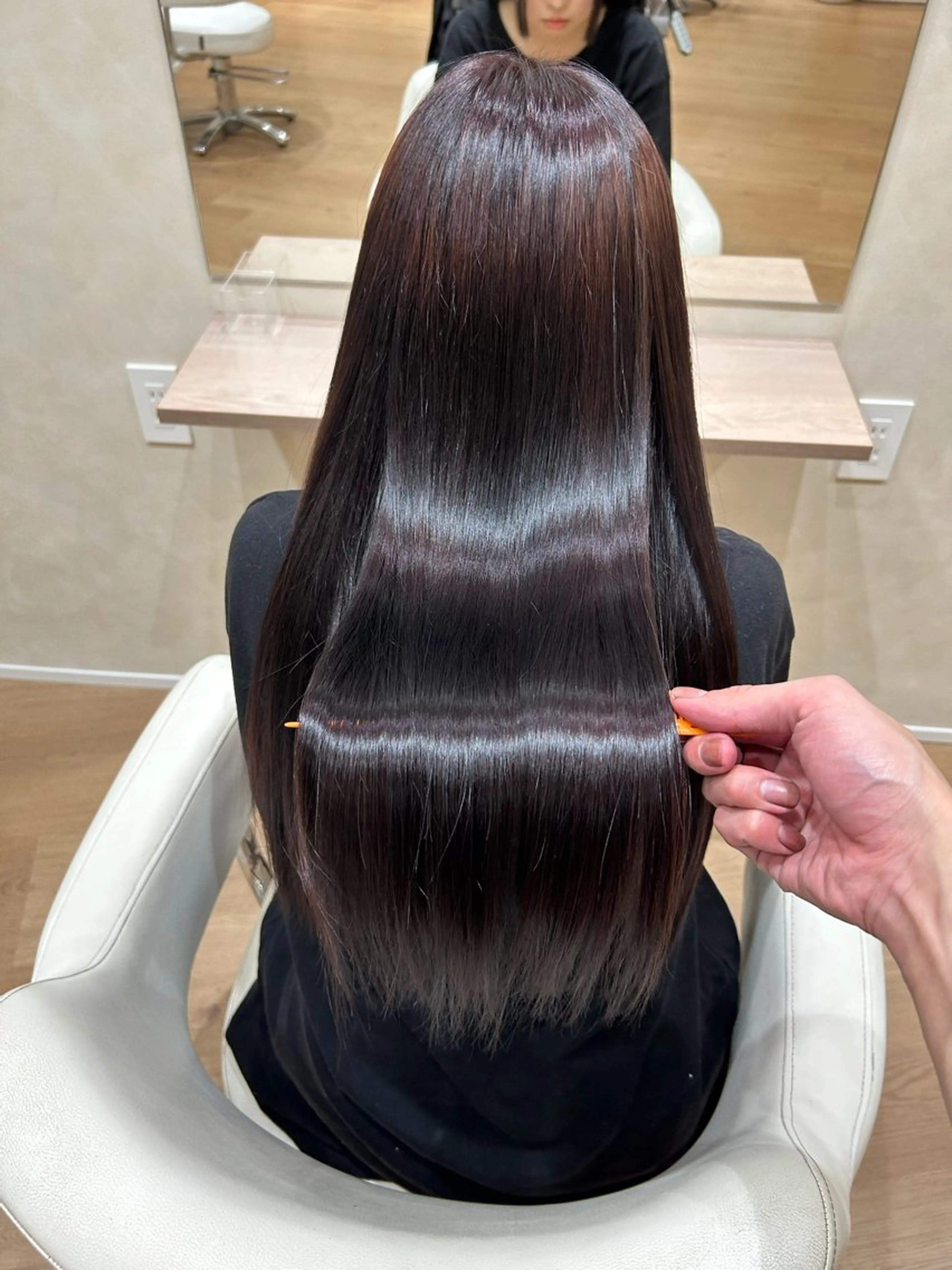 ロング ヘアカラー 阿倍野/髪質改善 /縮毛矯正/坪田幸広のヘアスタイル