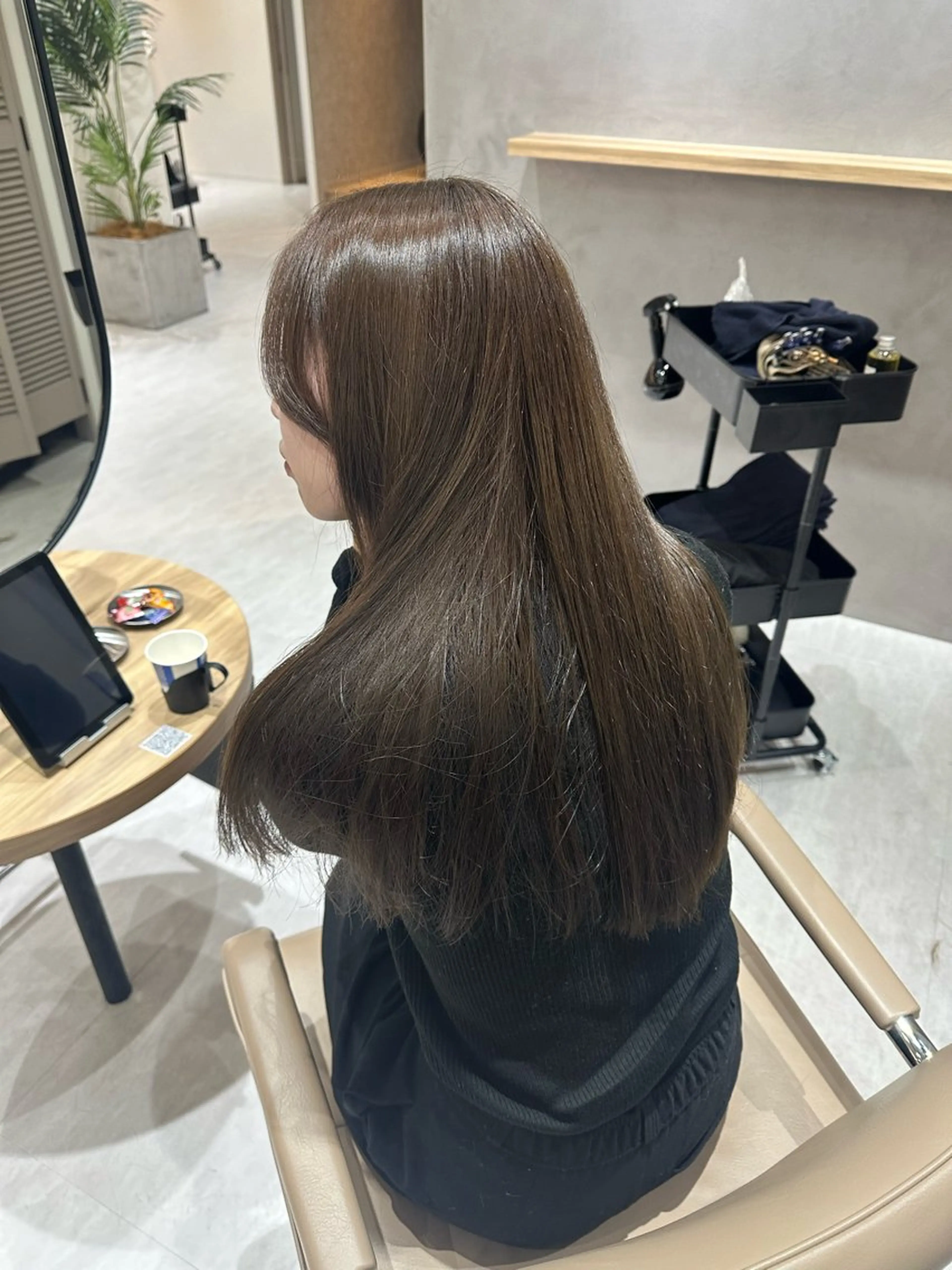 ロング 髪質改善 トリートメント カット ヘアカラー トリートメント 信太 佑茄のヘアスタイル