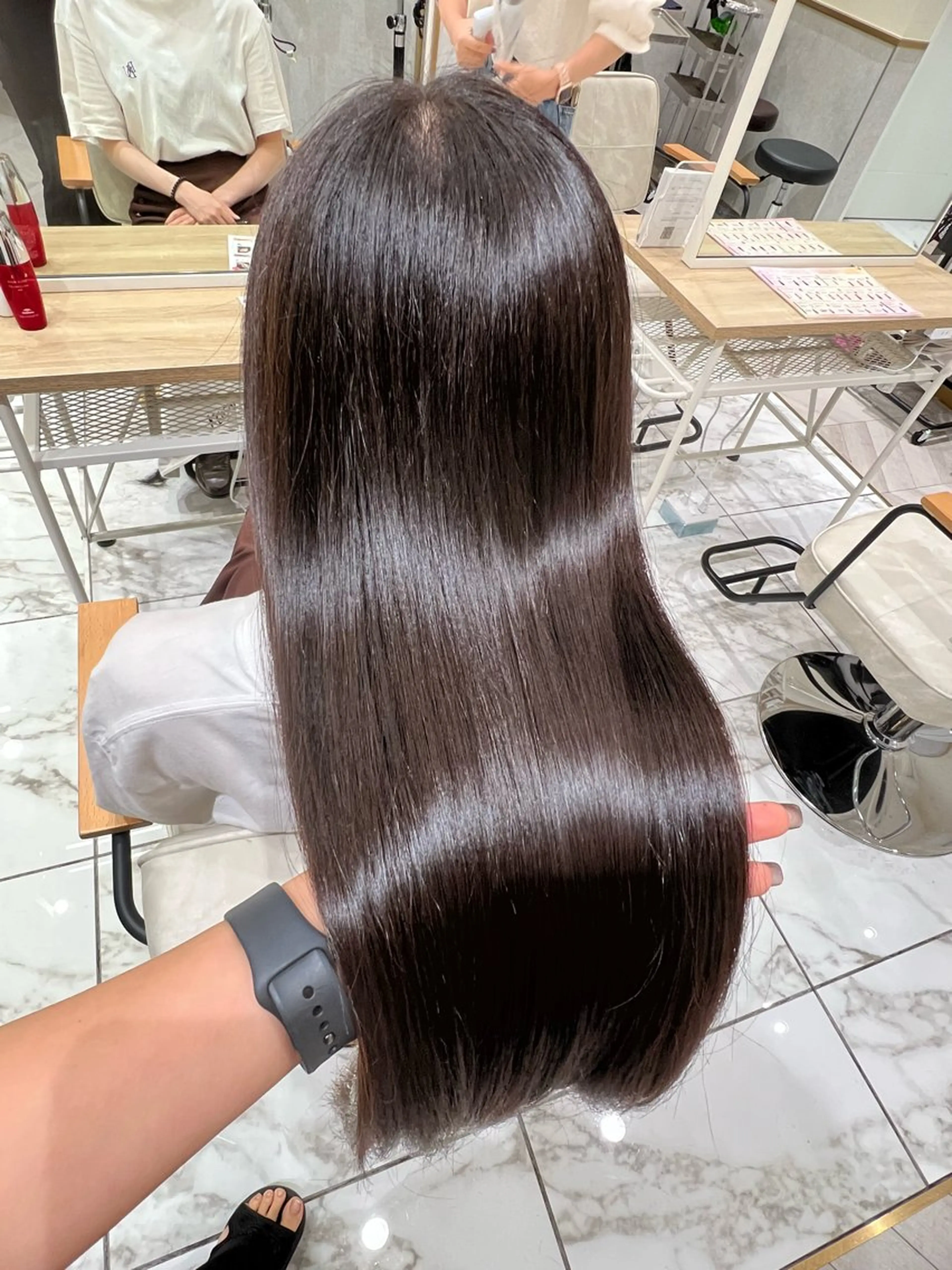 セミロング カラー ブラウンカラー 髪質改善 ヘアカラー トリートメント 学生人気no.1 🦋ナツミのヘアスタイル
