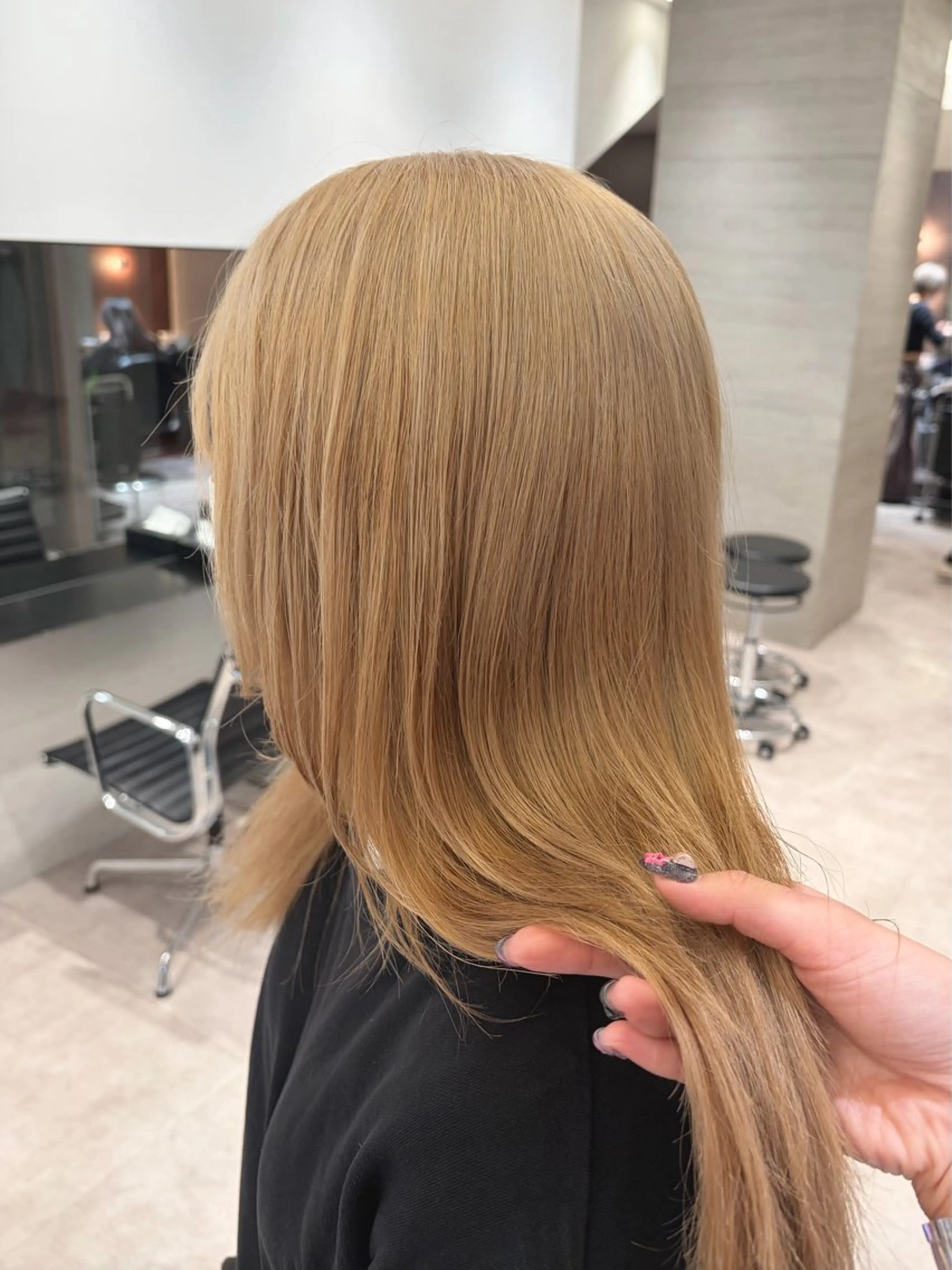 ロング カラー ヘアアレンジ ベージュカラー ブロンド ブロンドベージュ .⋆⟡💖 Marin💖⟡⋆.のヘアスタイル