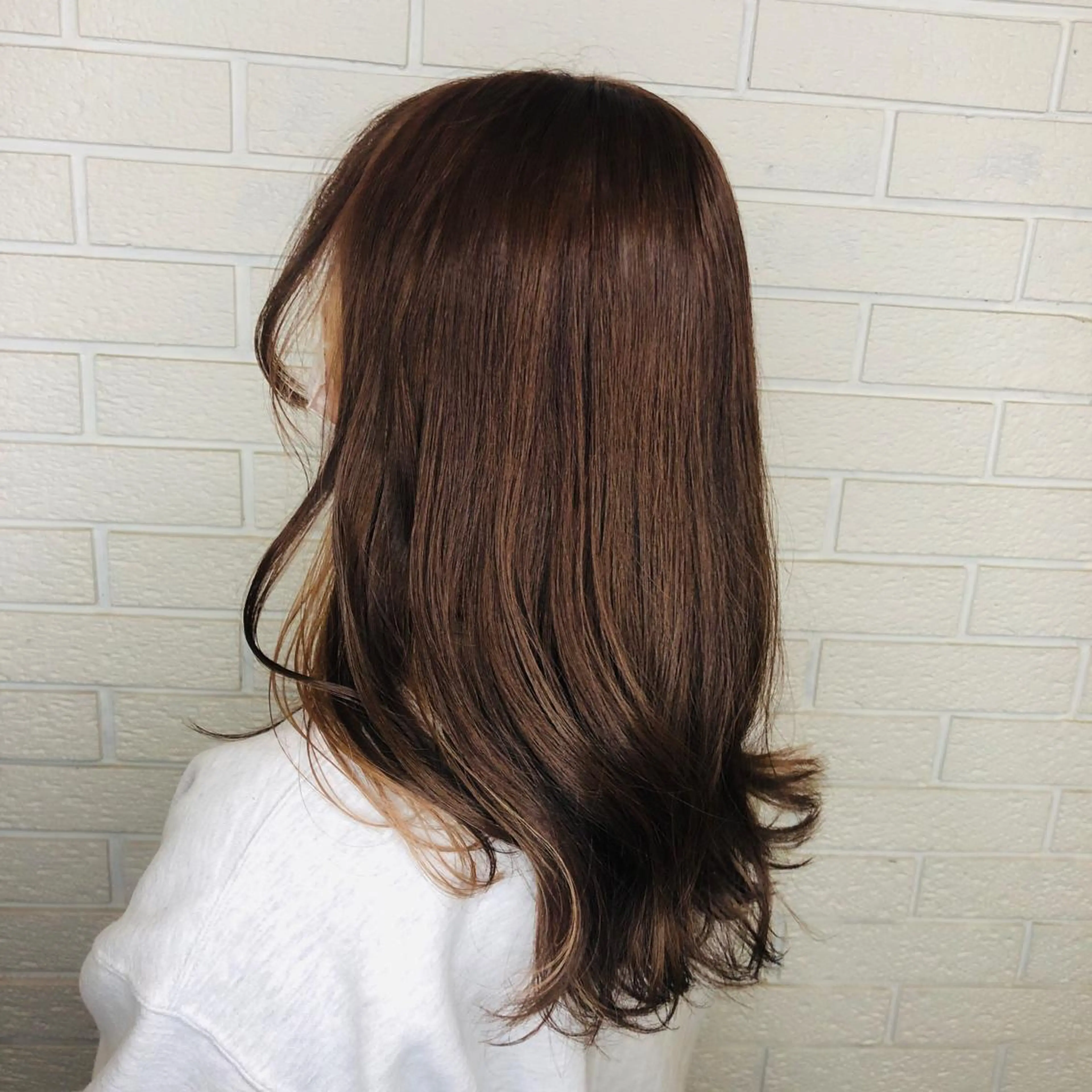 ロング カット ヘアカラー トリートメント 艶カラー🩵💛 NANAのヘアスタイル