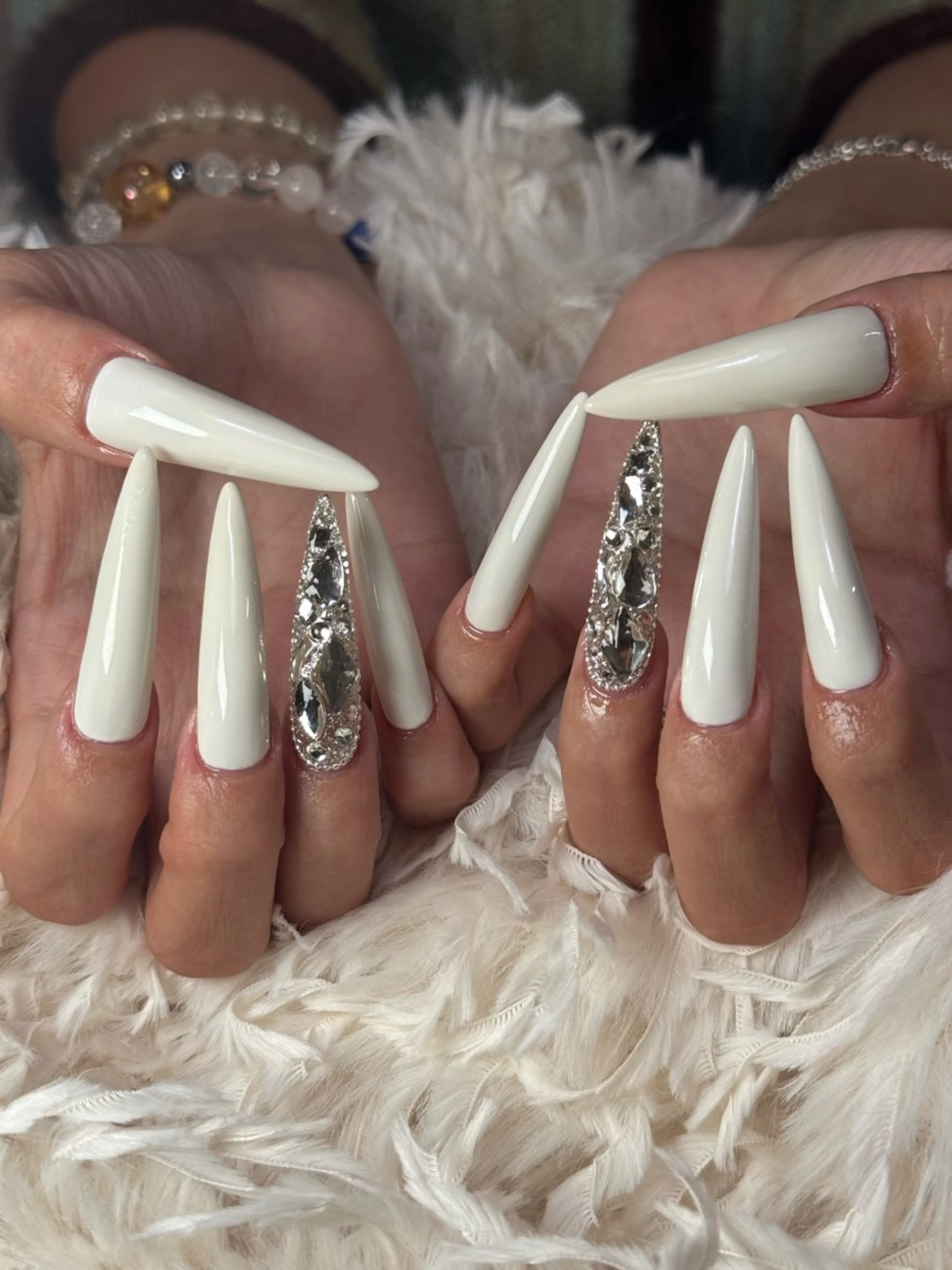 ロング Latte Nail 十三のネイルデザイン
