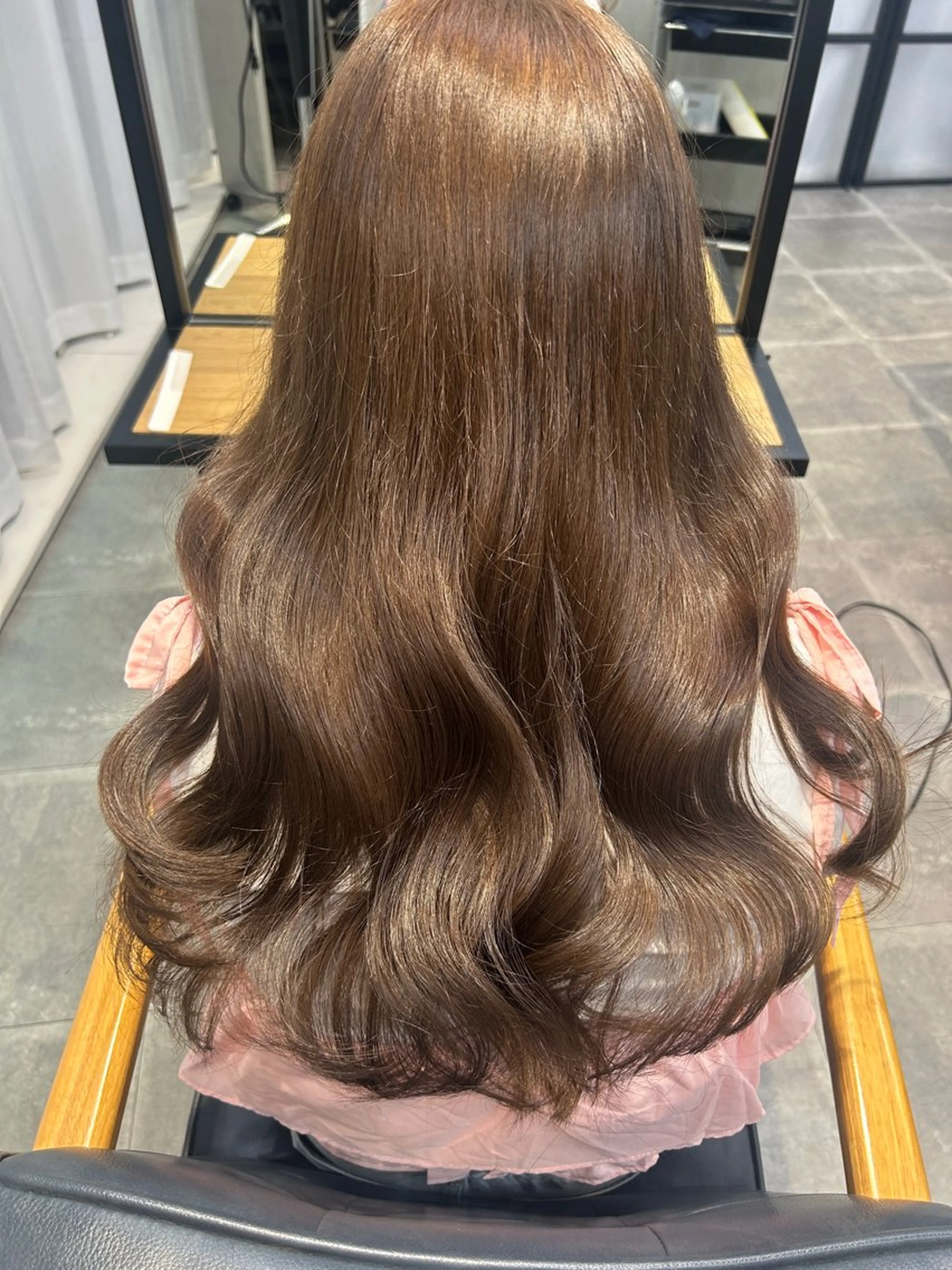ロング カラー カット ヘアカラー トリートメント newi梅田🫧韓国 ヘア🫧sakiのヘアスタイル