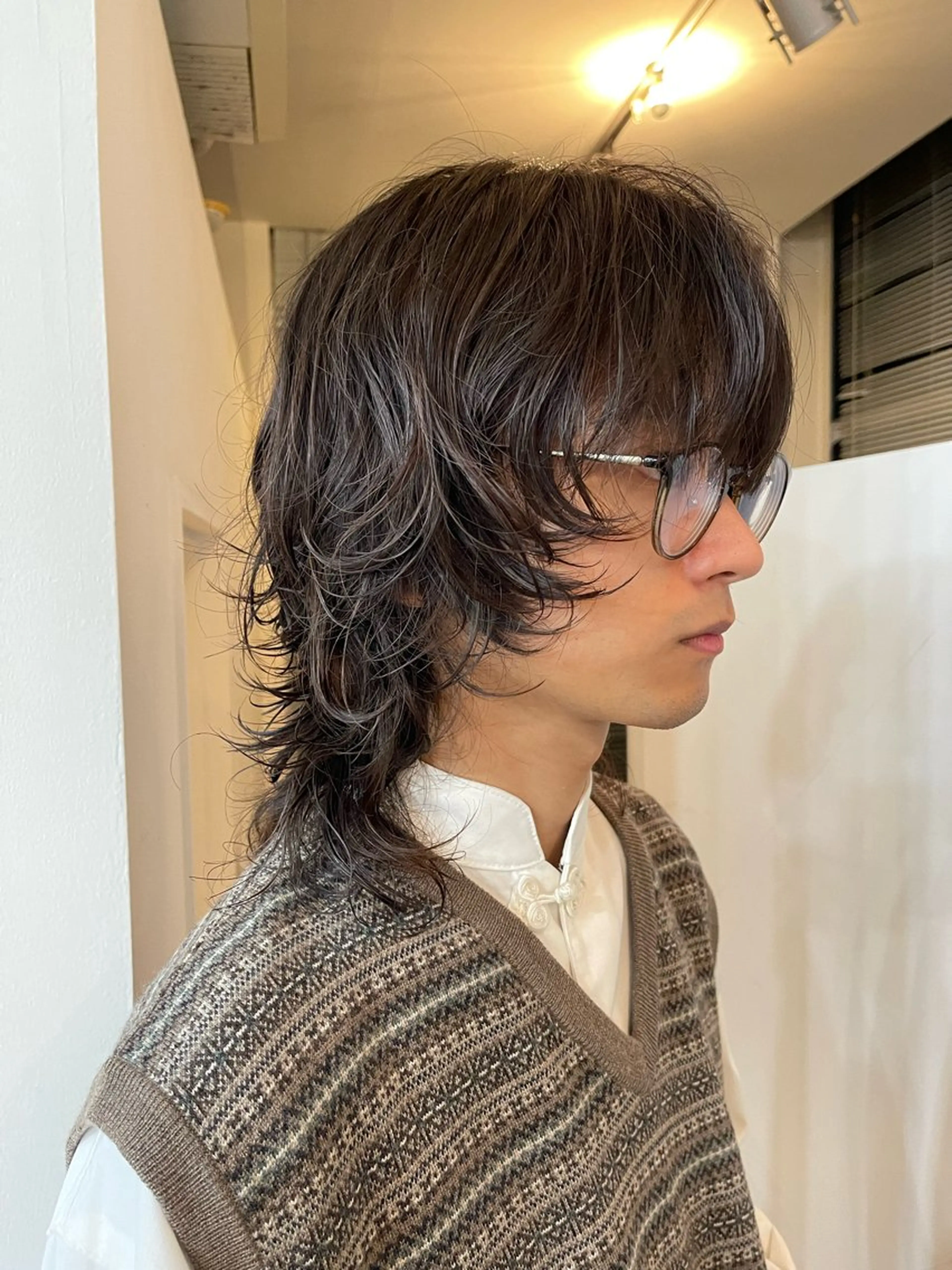 メンズ メンズウルフカット ウルフカット ボブ/レイヤー /河内温太のヘアスタイル