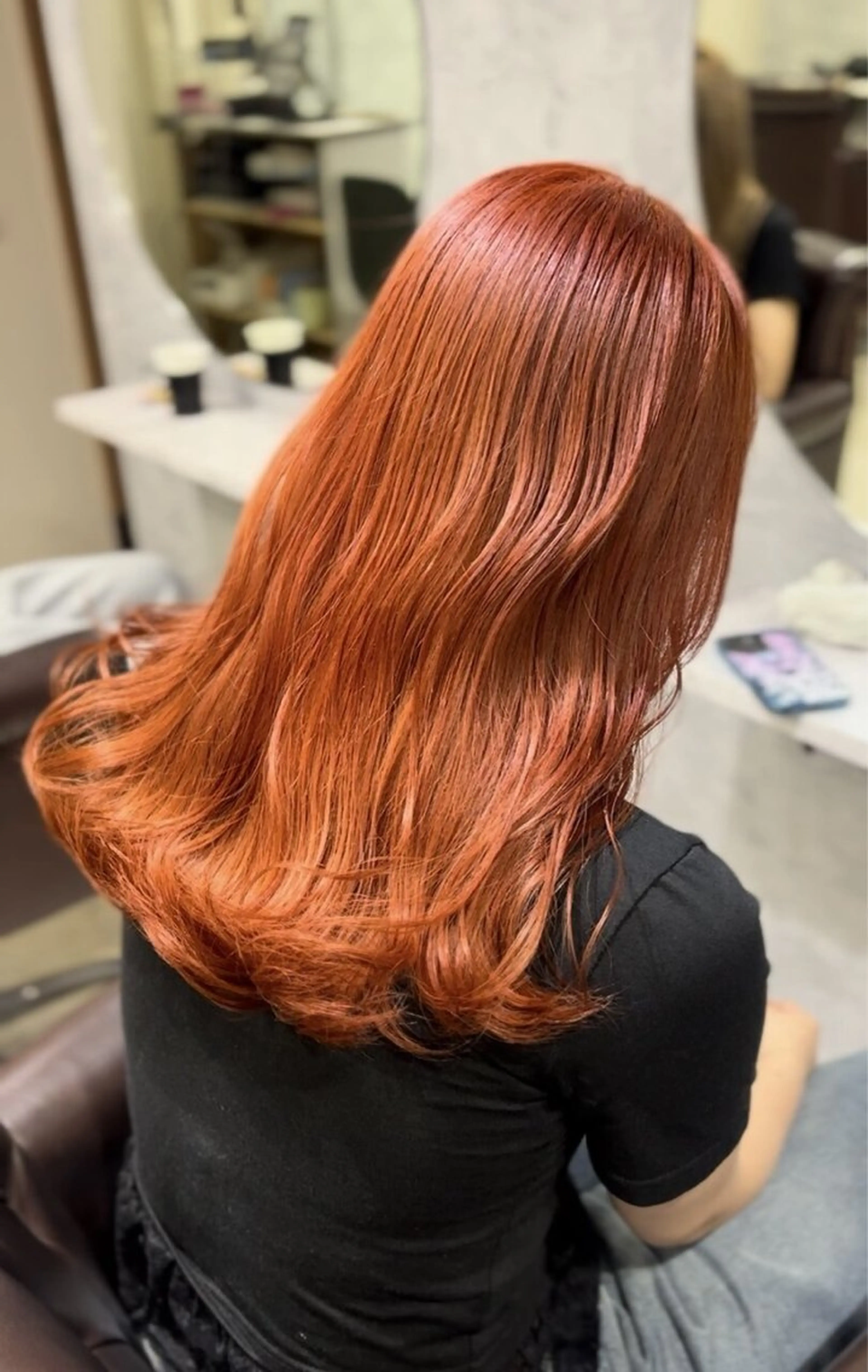 セミロング カラー ヘアカラー トリートメント 池袋/ダブルカラー GLADGE🩵のヘアスタイル
