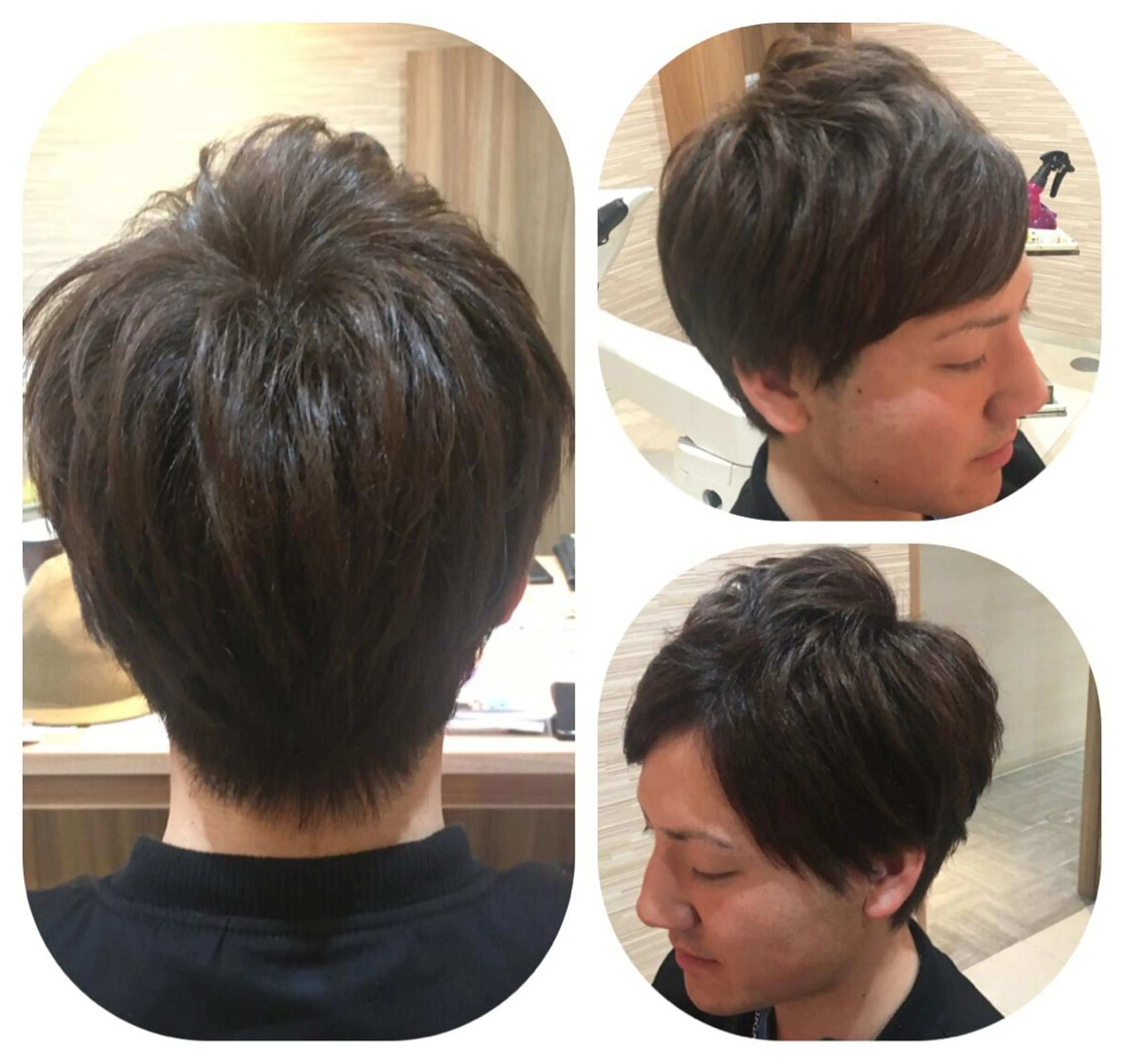 メンズ 七三 刈り上げ salowin郡山所属・佐藤 結花のヘアスタイル