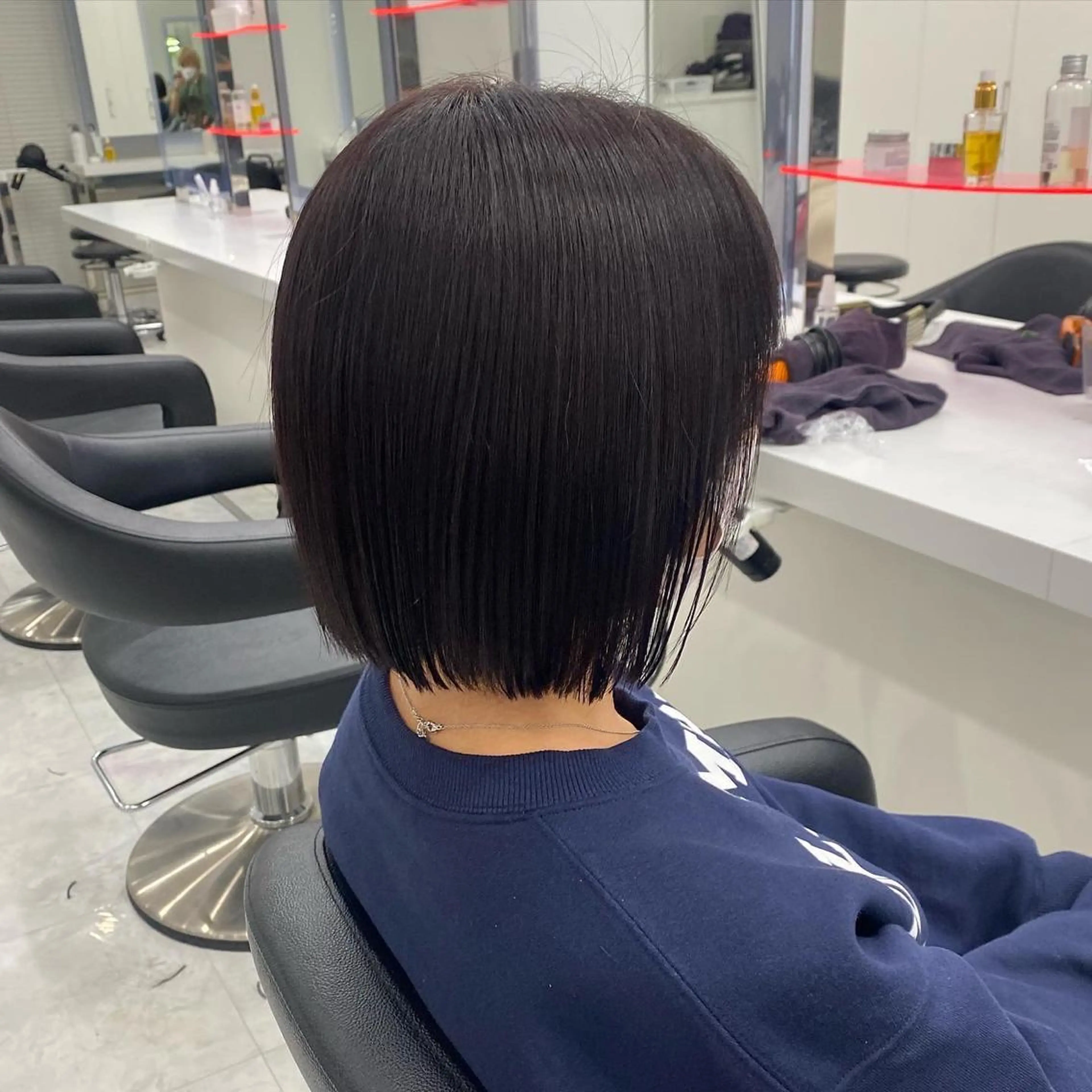 ショート ヘアカラー トリートメント ヘッドスパ ヘアセット 💖透け感ベージュ KOTA💖のヘアスタイル