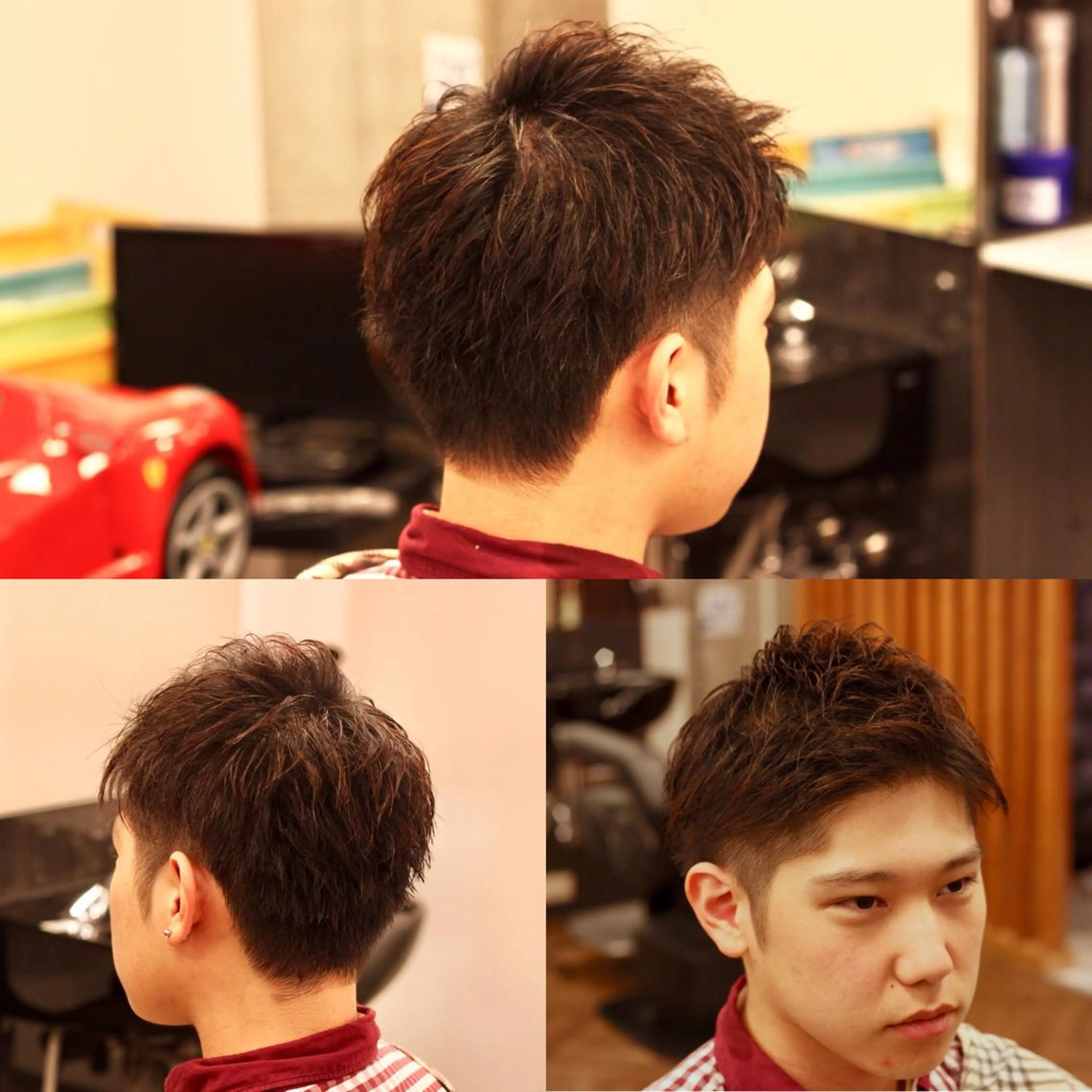 ショート メンズ カット ヘアセット 前田賢生 ご新規様はNGのヘアスタイル