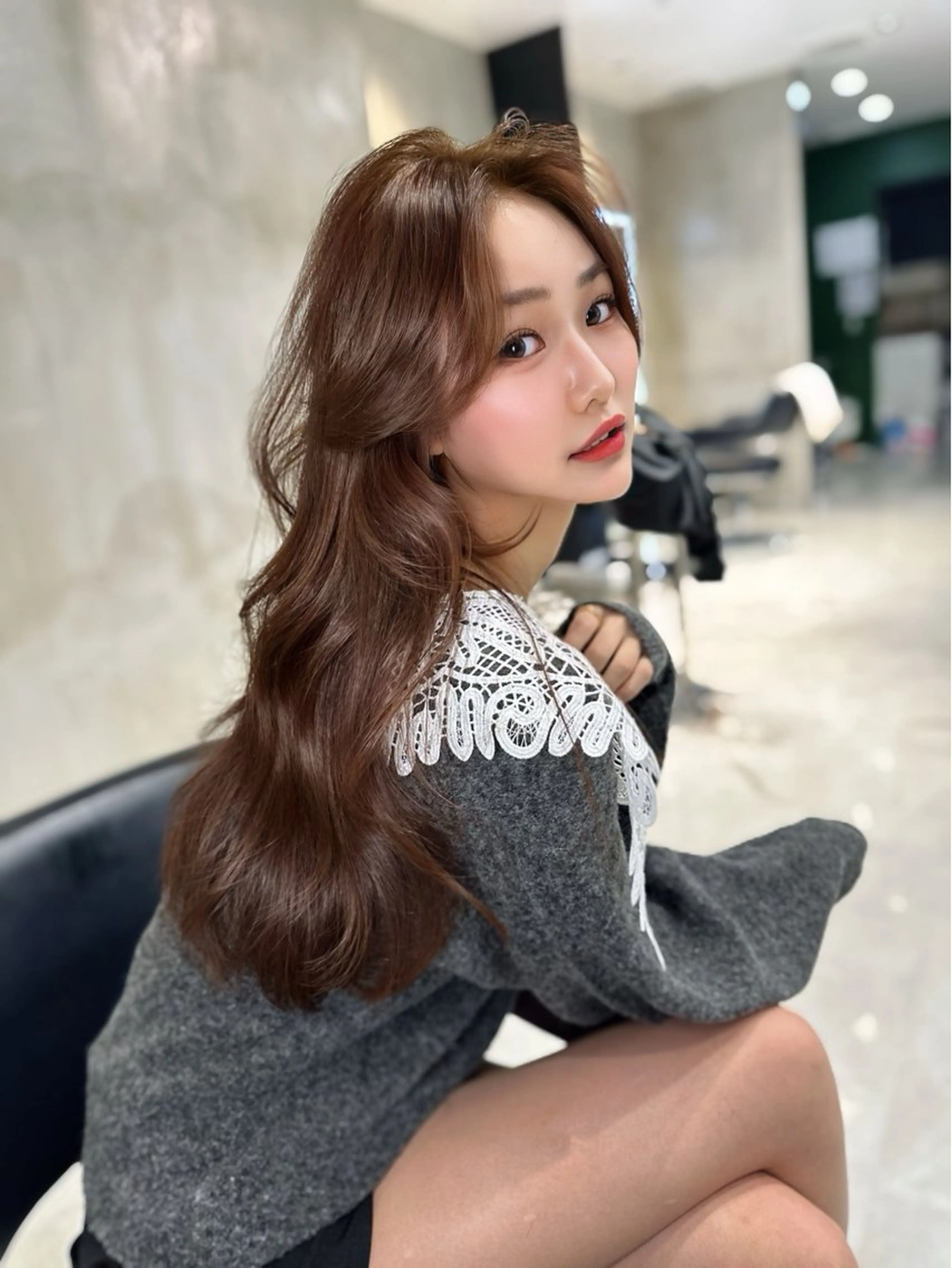 ロング カラー カット ヘアカラー トリートメント 中韓🇨🇳🇰🇷 🤍TAKAHIROのヘアスタイル