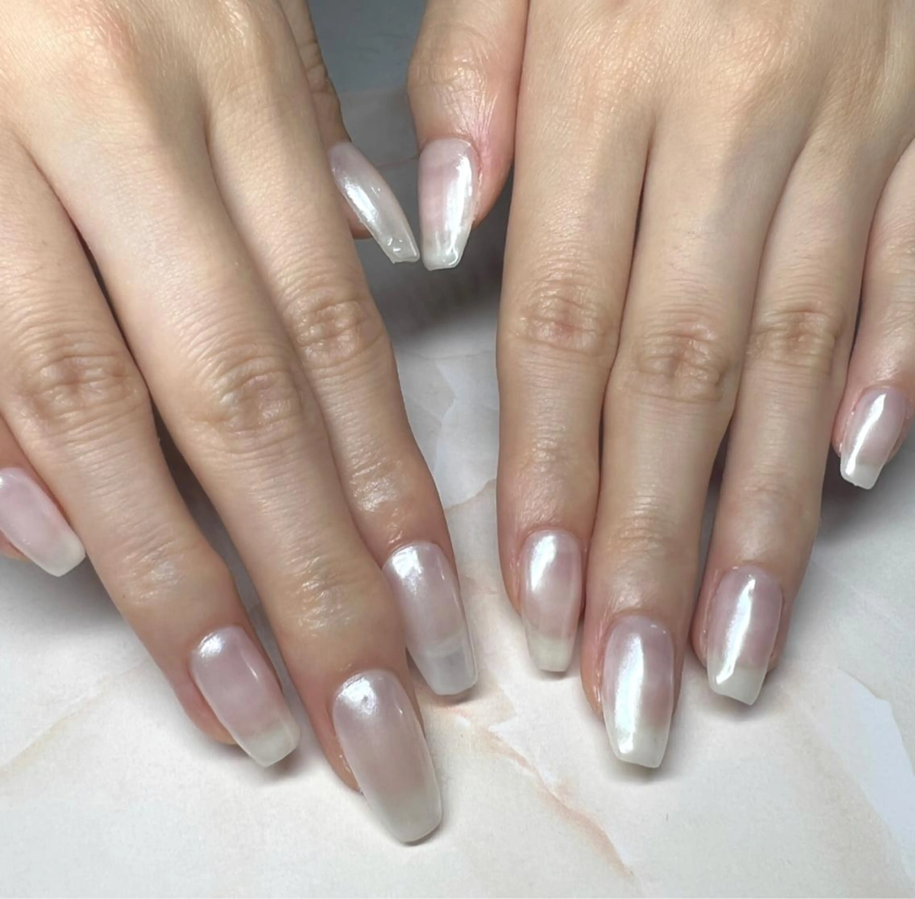 ネイル オーロラネイル フレンチネイル マグネットネイル ミラーネイル ワンカラーネイル ハンドネイル LeaLea nails.のネイルデザイン